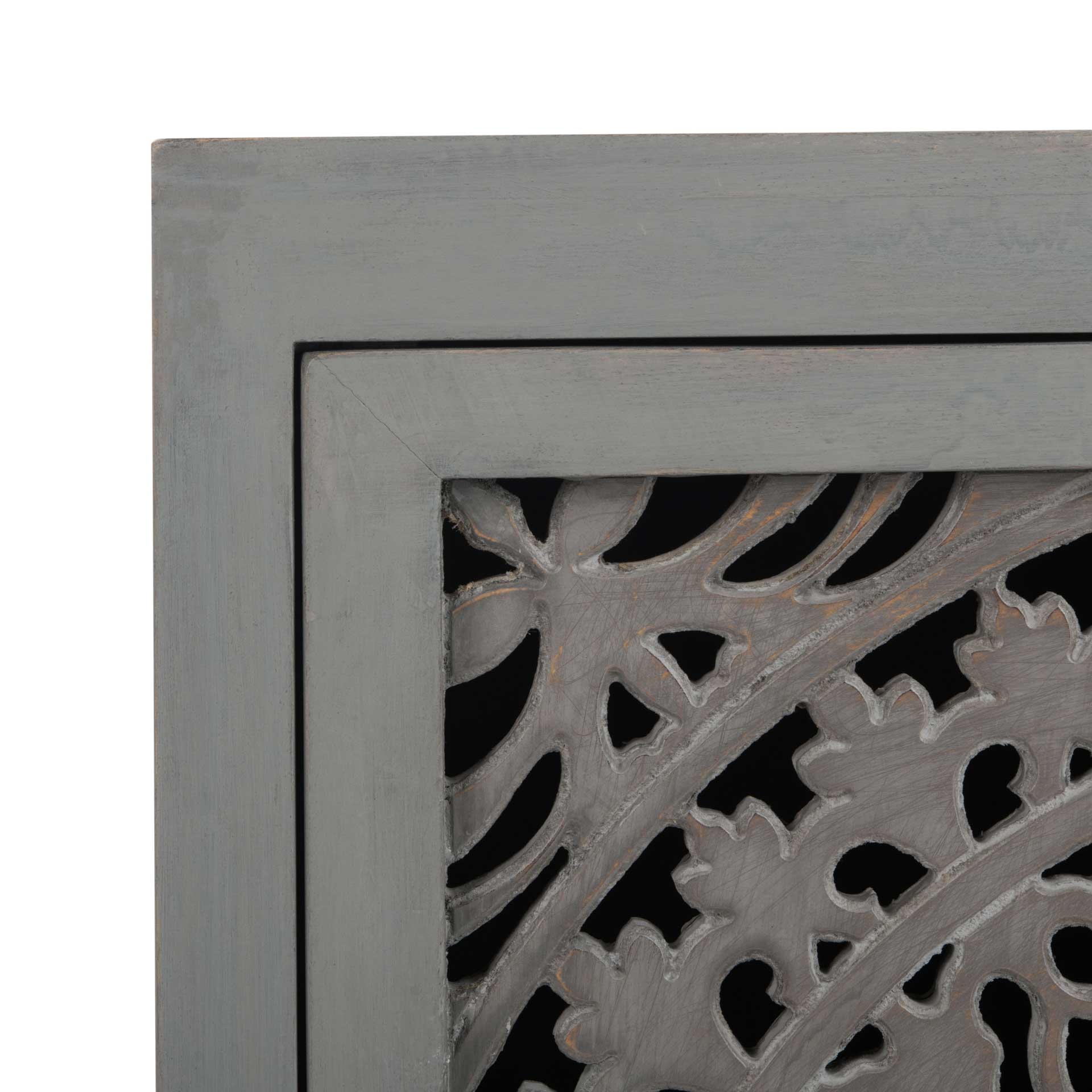 Thames 1 Door Carved Nightstand Gray Walnut - Image 6
