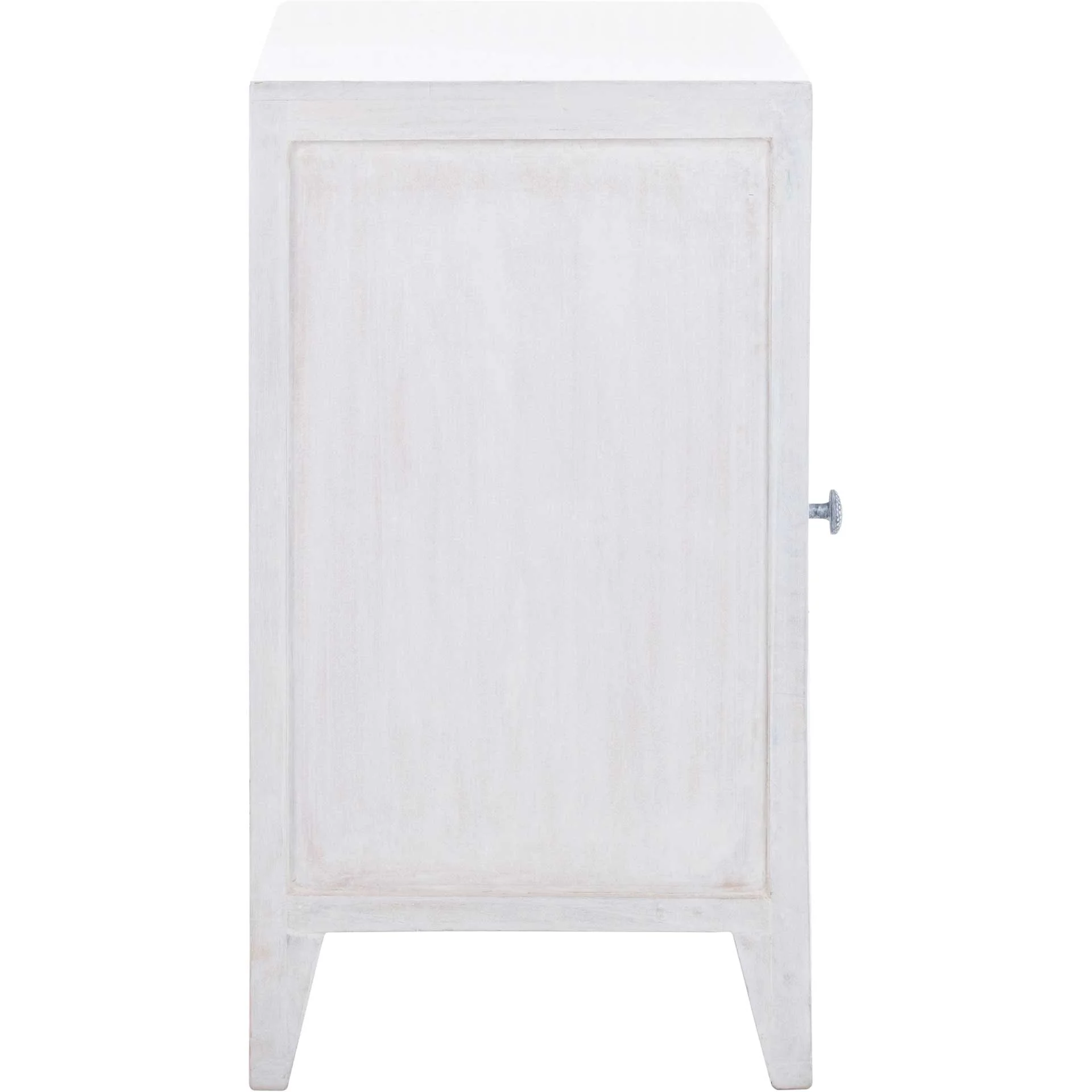 Thames 1 Door Carved Nightstand White Wash - Image 3