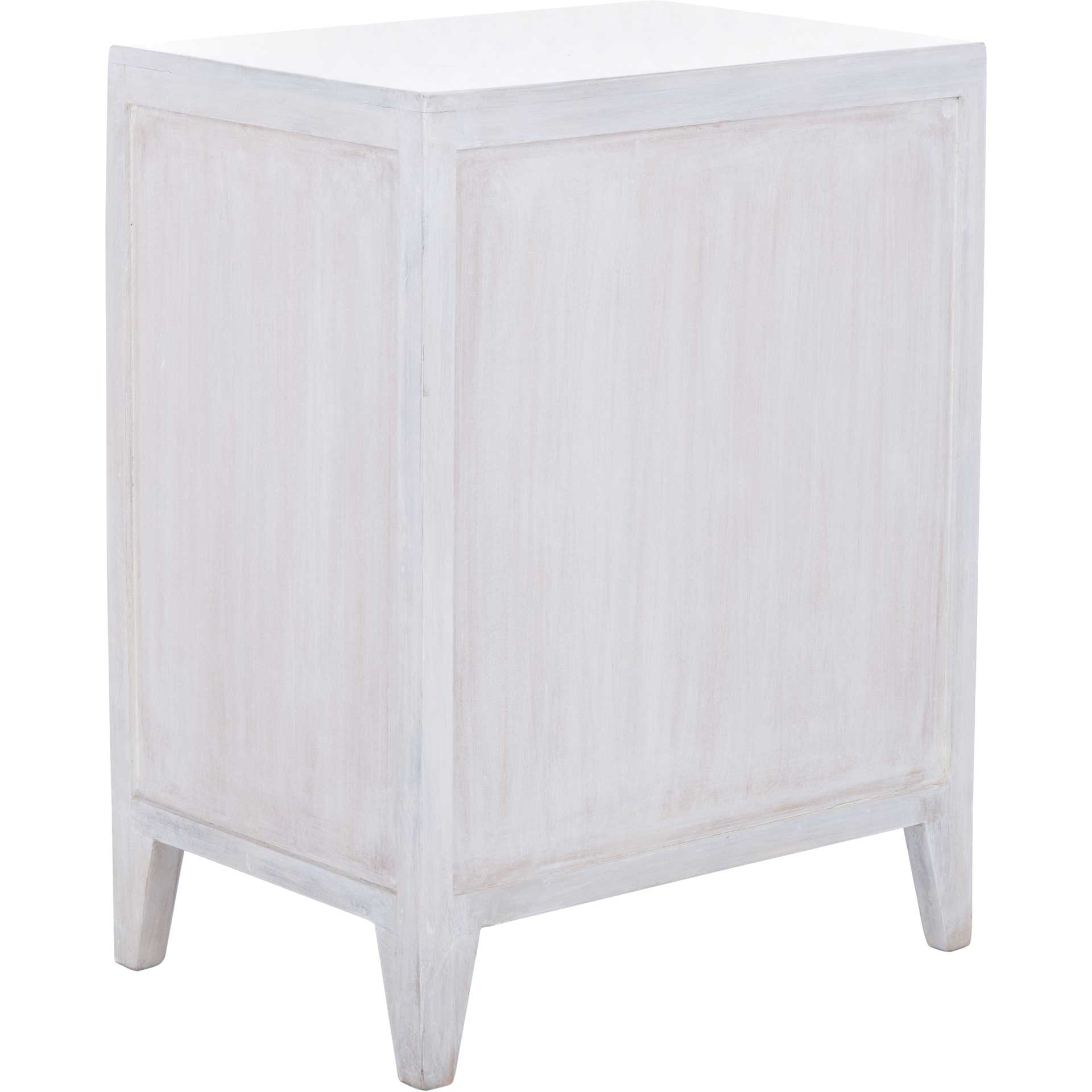Thames 1 Door Carved Nightstand White Wash - Image 5