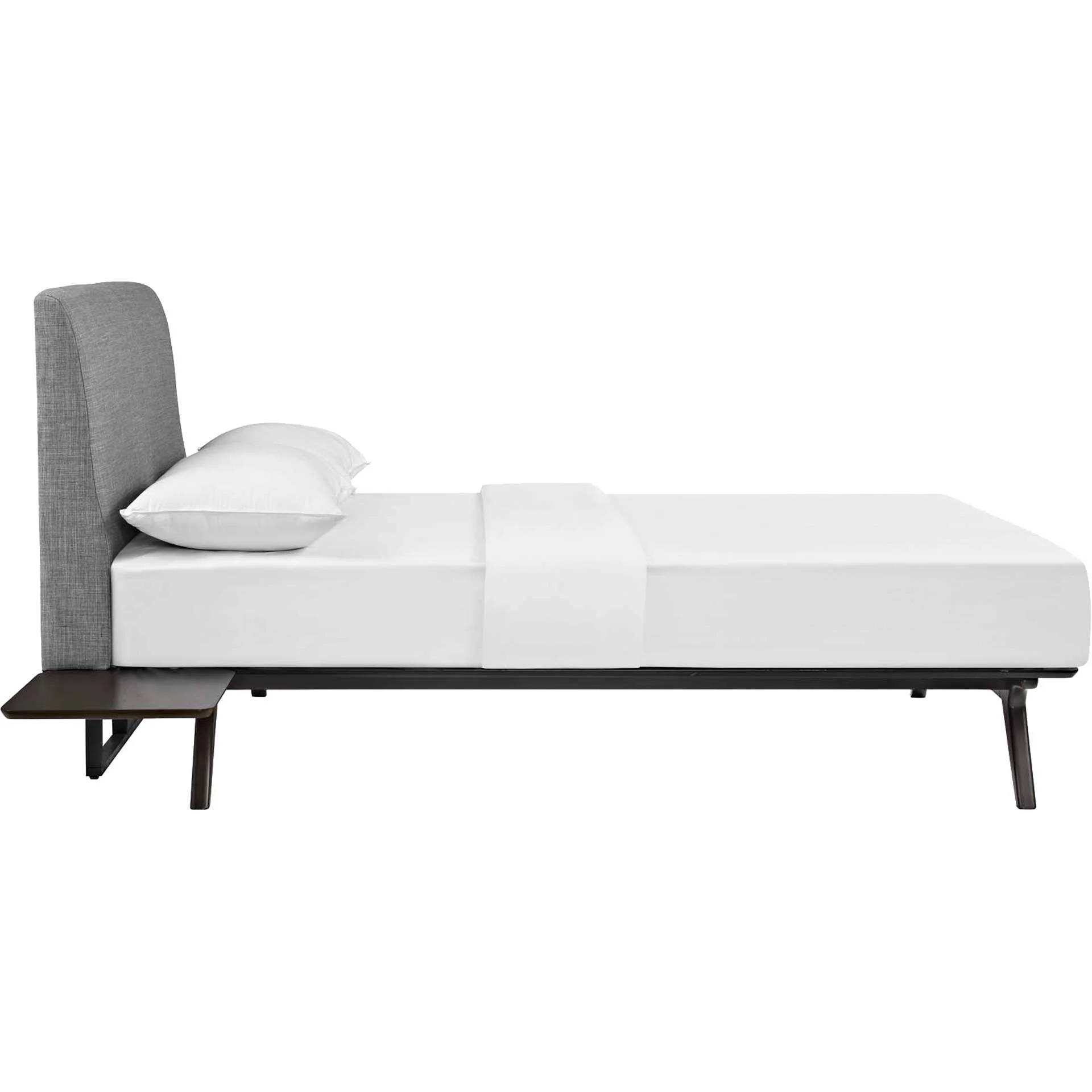 Thames Bed Cappuccino/Gray With Side Tables - Image 3