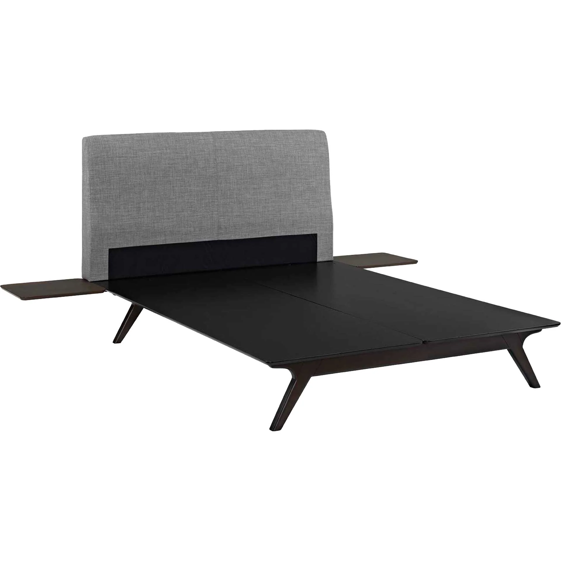 Thames Bed Cappuccino/Gray With Side Tables - Image 4