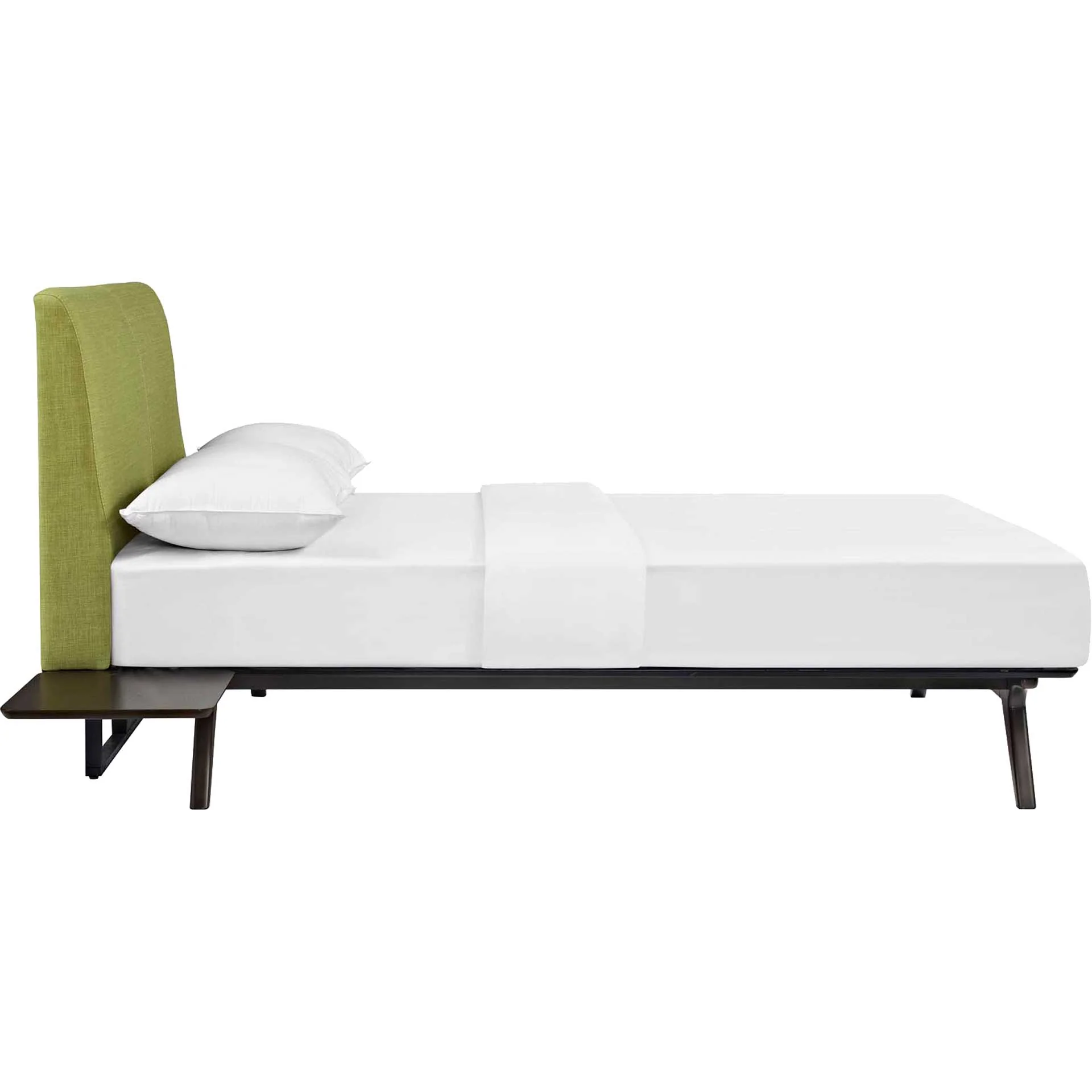 Thames Bed Cappuccino/Green With Side Tables - Image 2