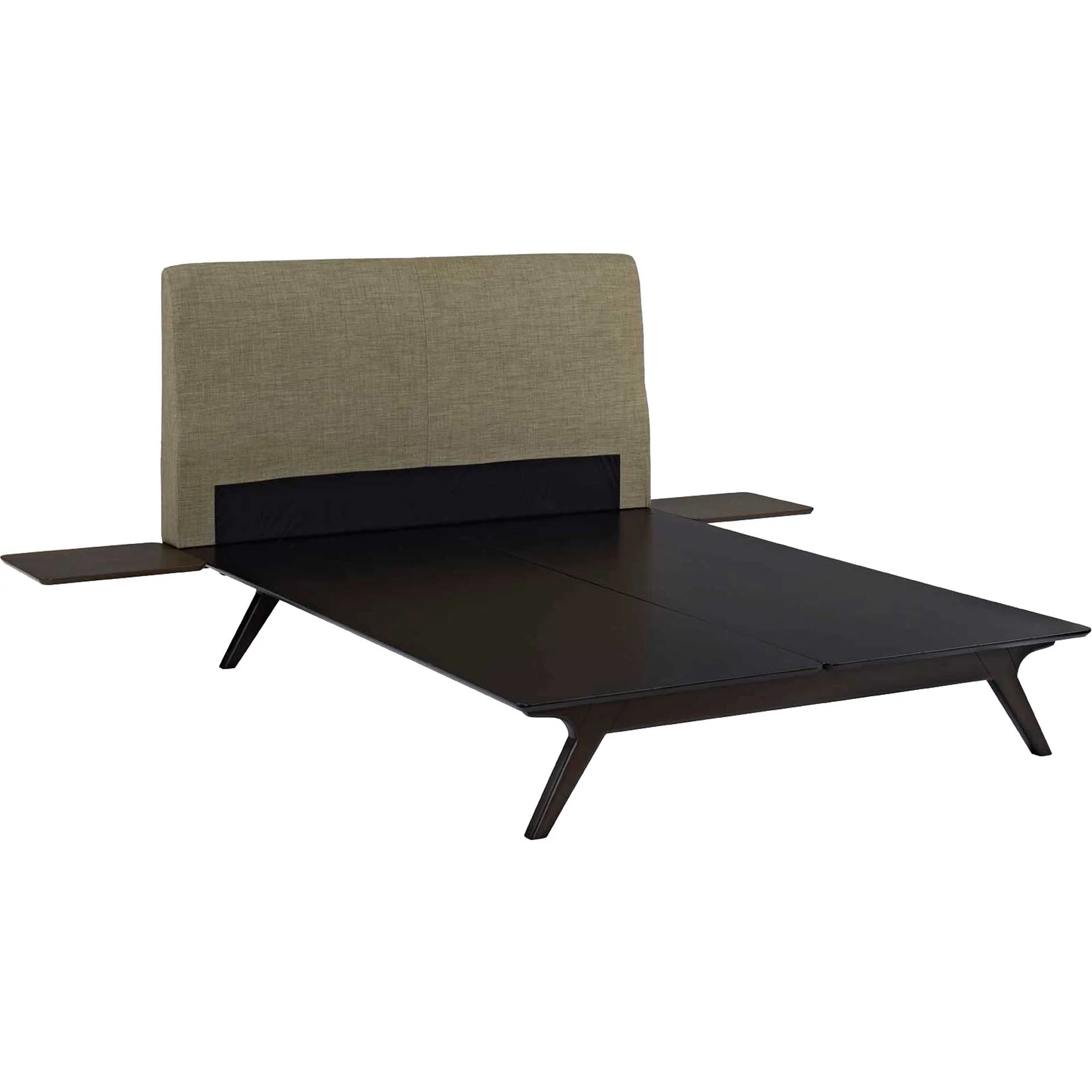 Thames Bed Cappuccino/Latte With Side Tables - Image 4