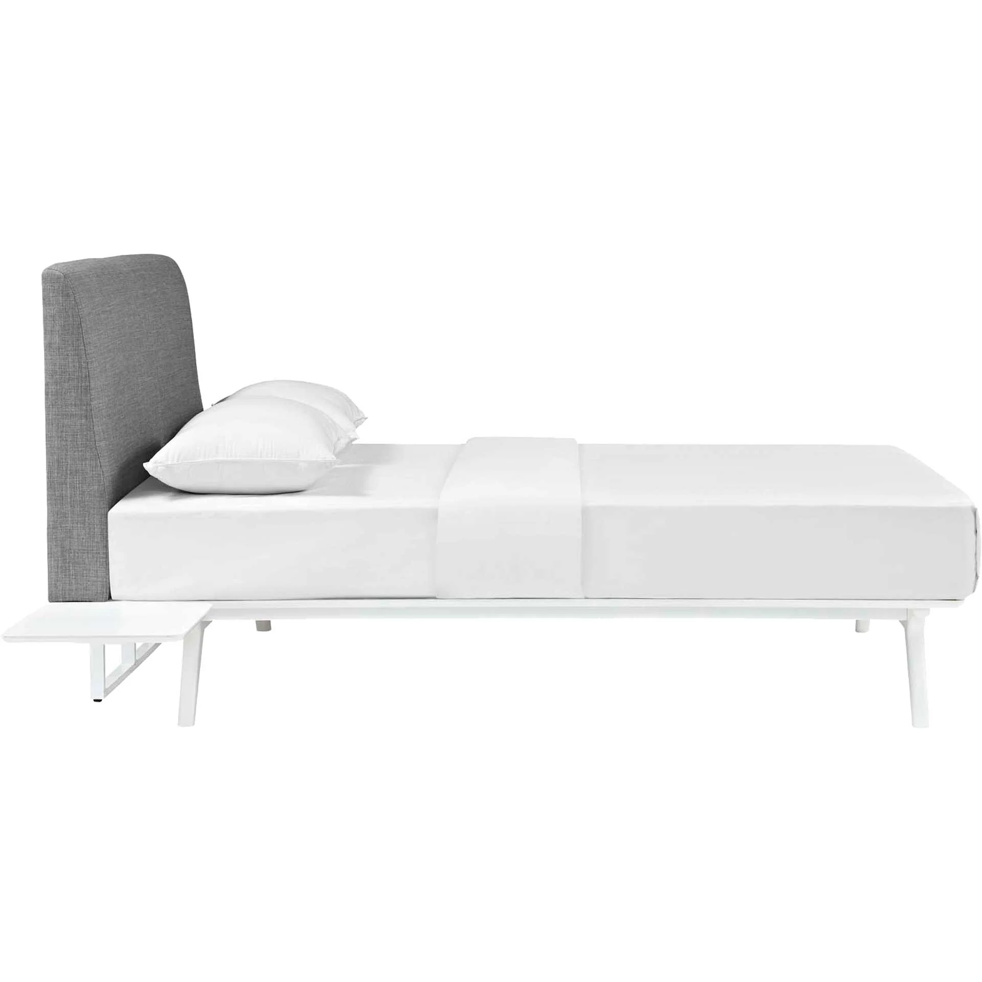 Thames Bed White/Gray With Side Tables - Image 3