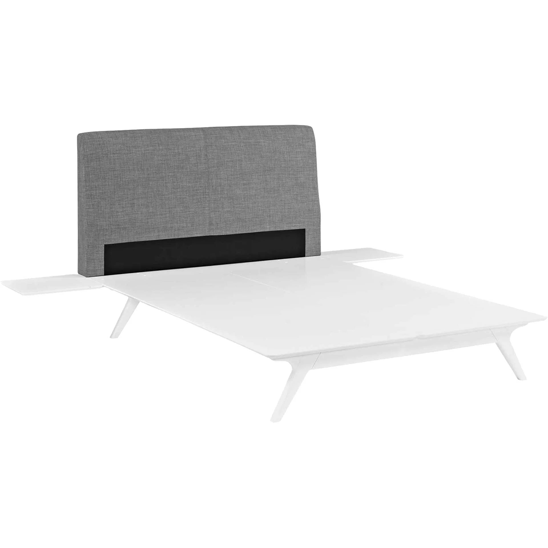 Thames Bed White/Gray With Side Tables - Image 4