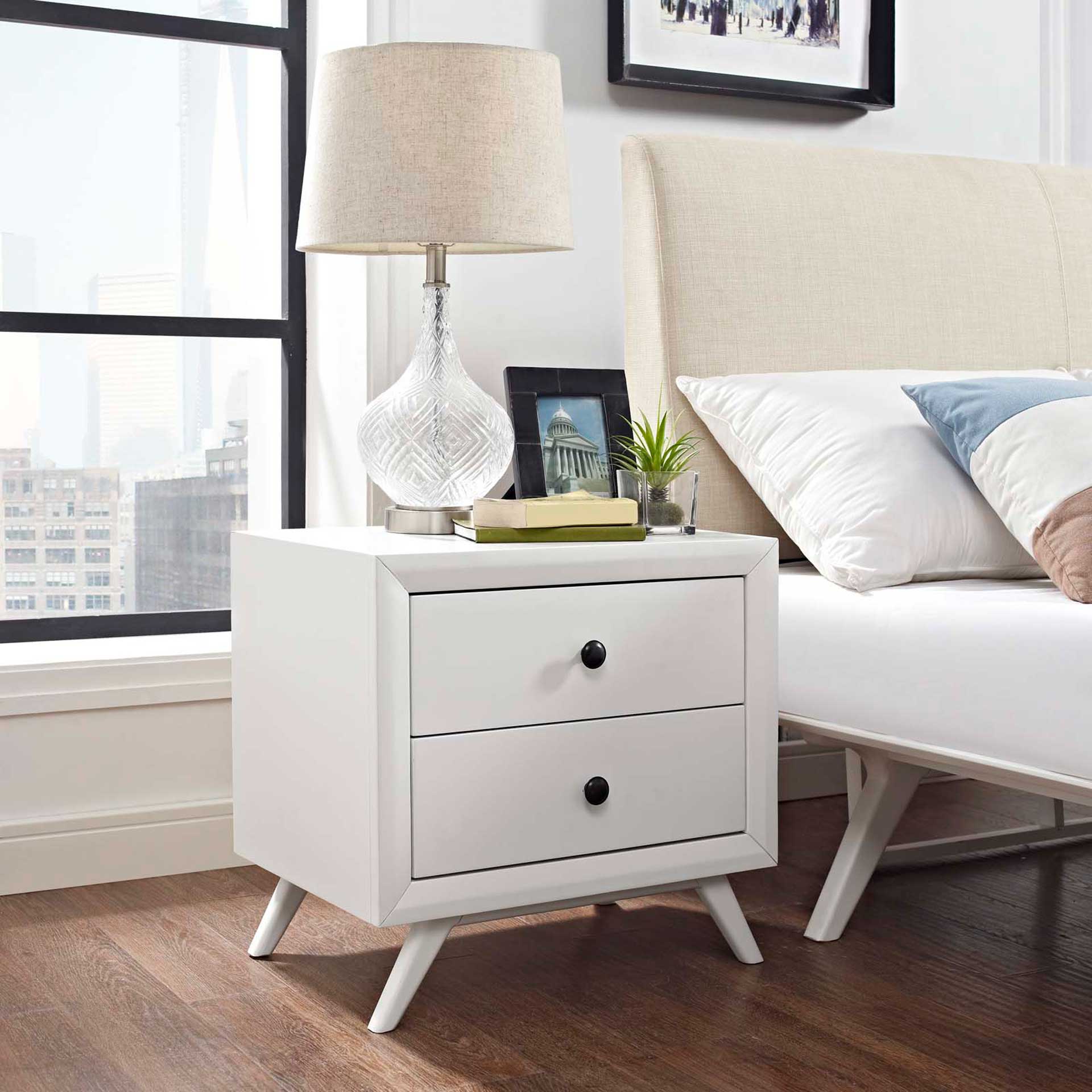 Thames Nightstand White - Image 4