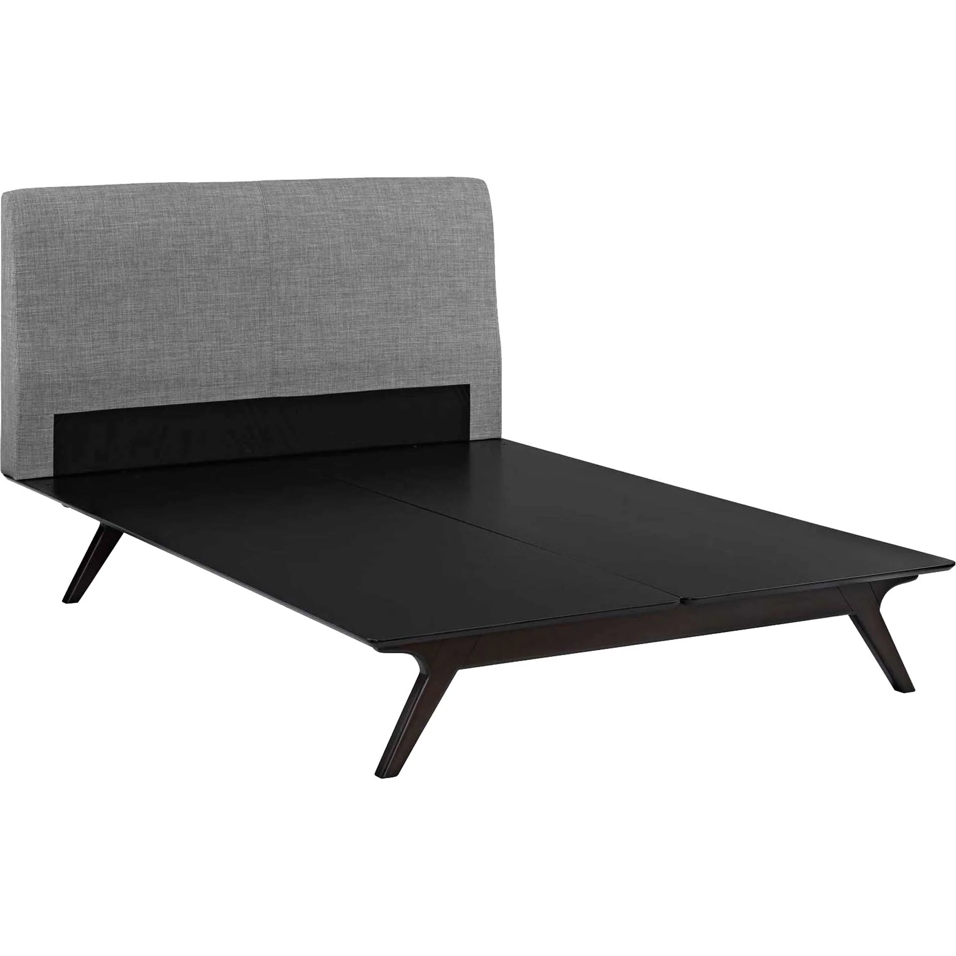 Thames Wood Bed Cappuccino/Gray - Image 4