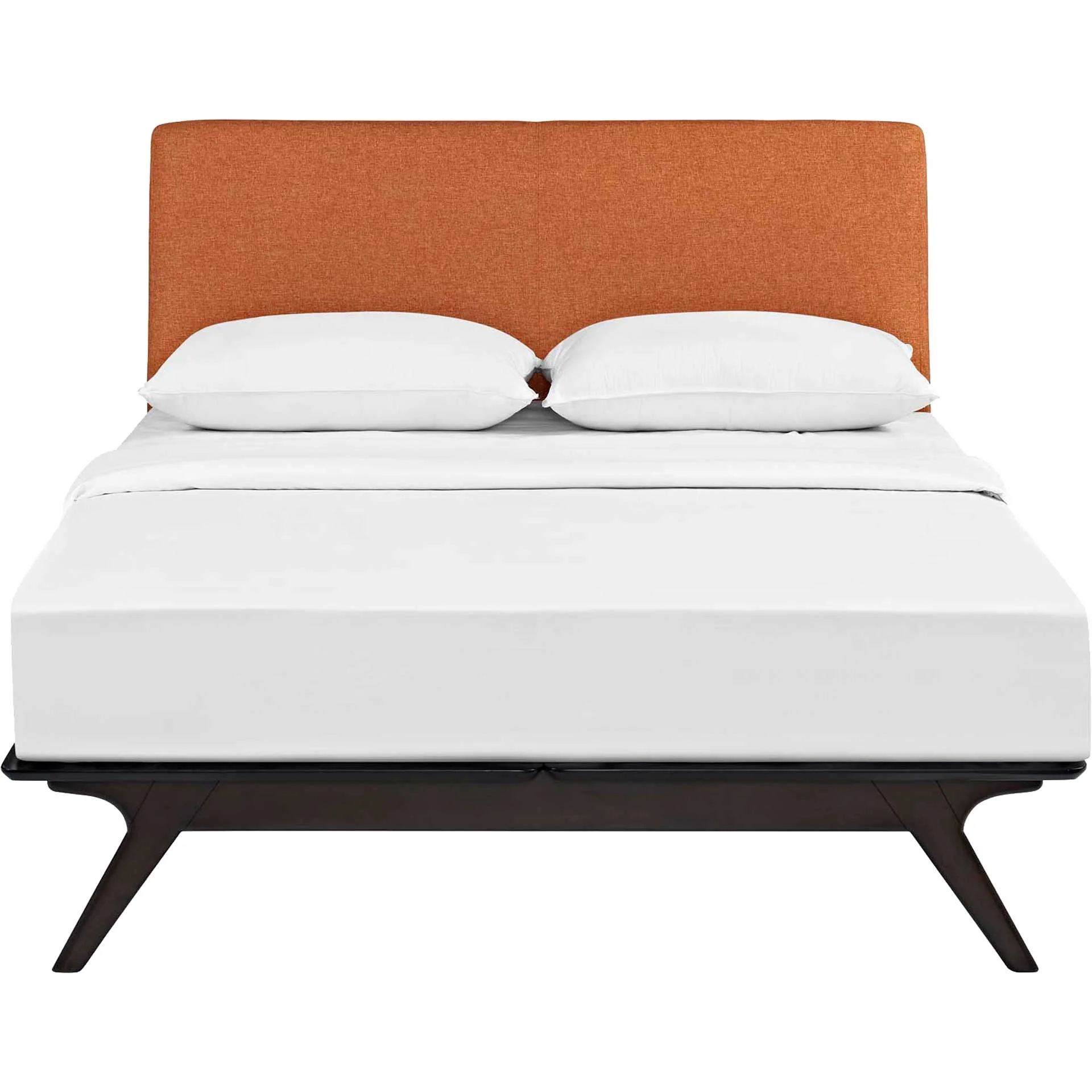 Thames Wood Bed Cappuccino/Orange - Image 2