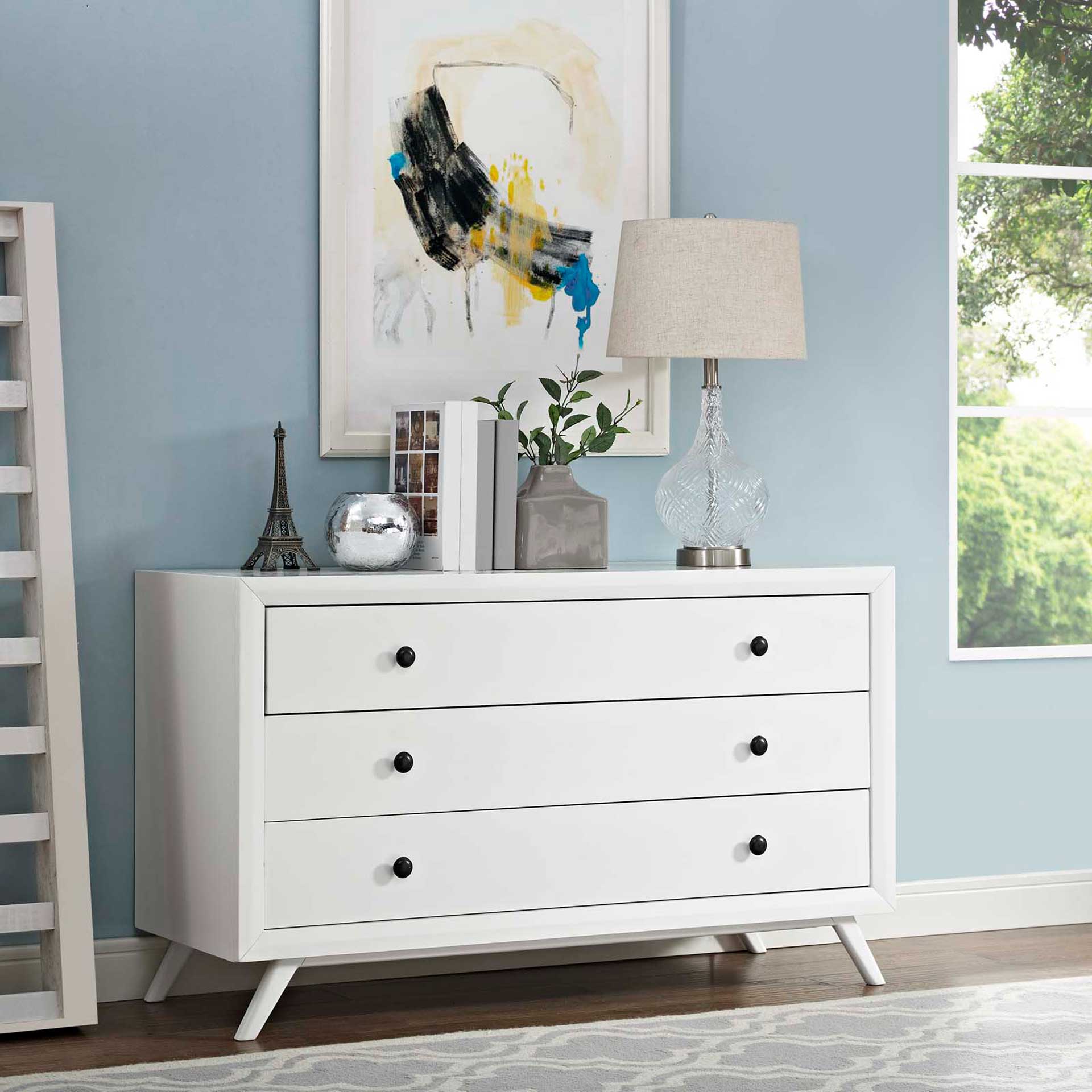 Thames Wood Dresser White - Image 3