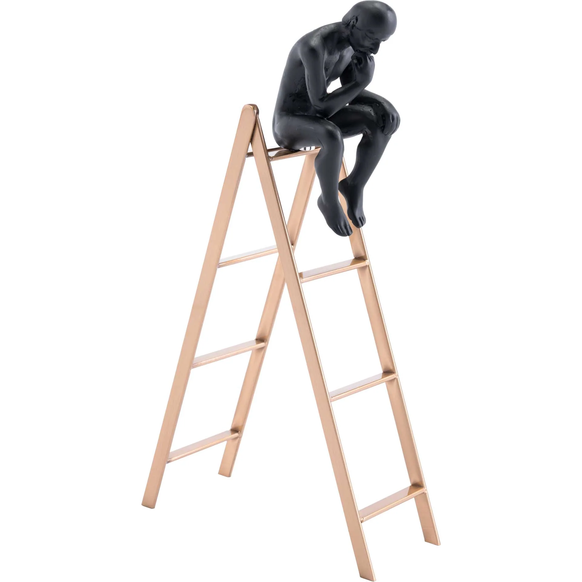 Thinker Antique Brass - Image 4