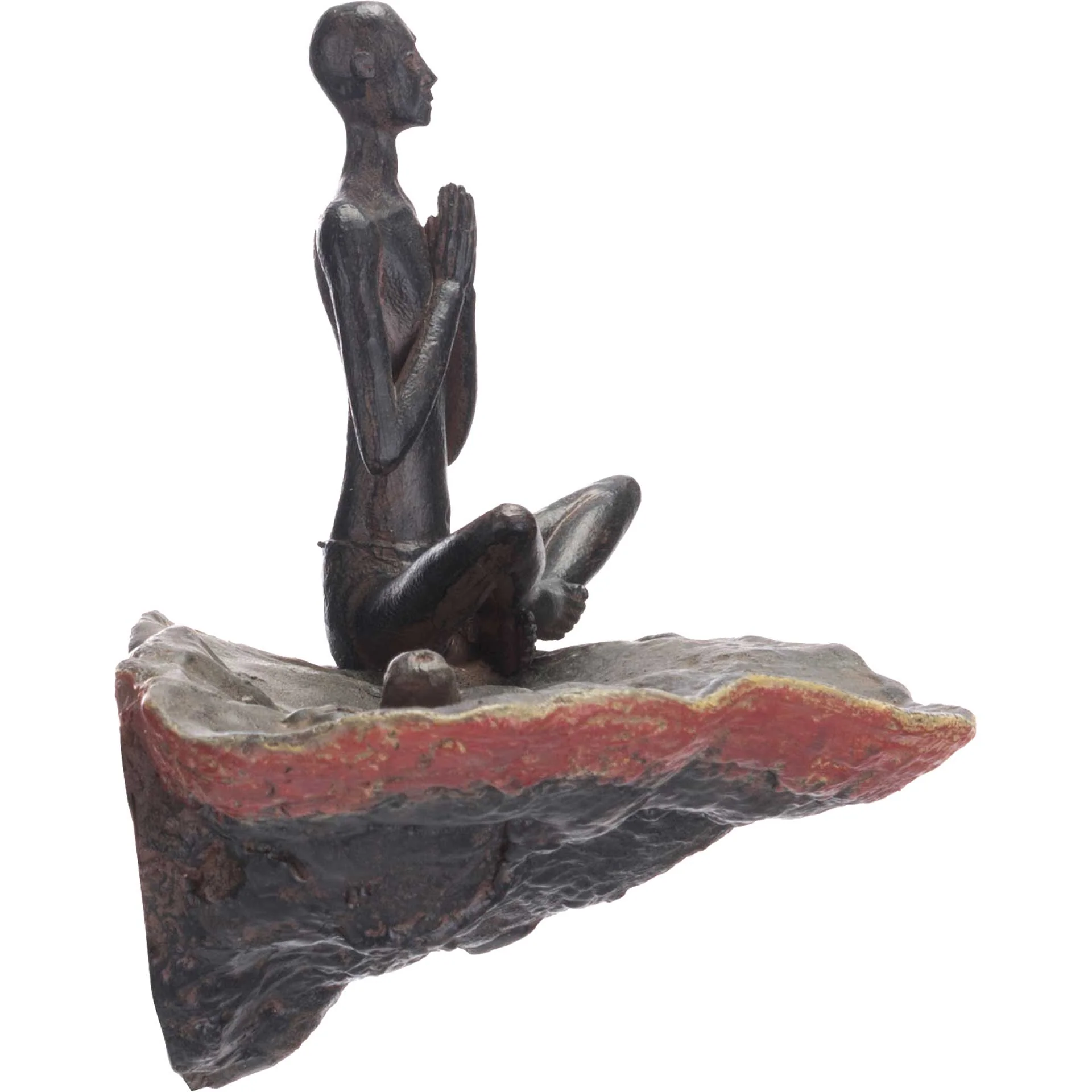 Thinking Figurine Wall Decor Bronze - Image 3