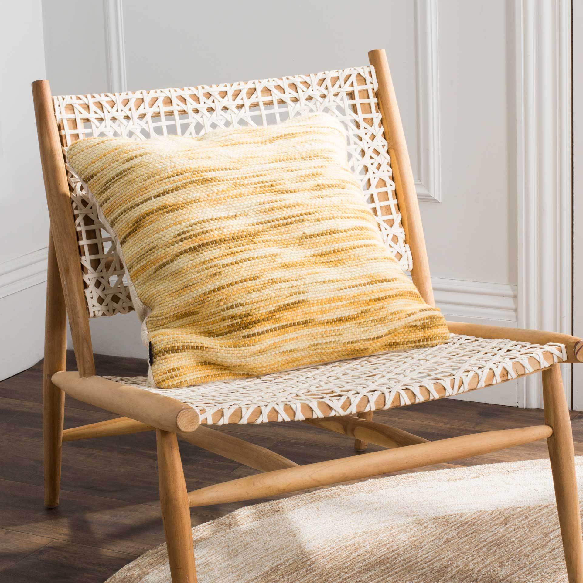 Tiara Weave Pillow Mustard/Multi - Image 3