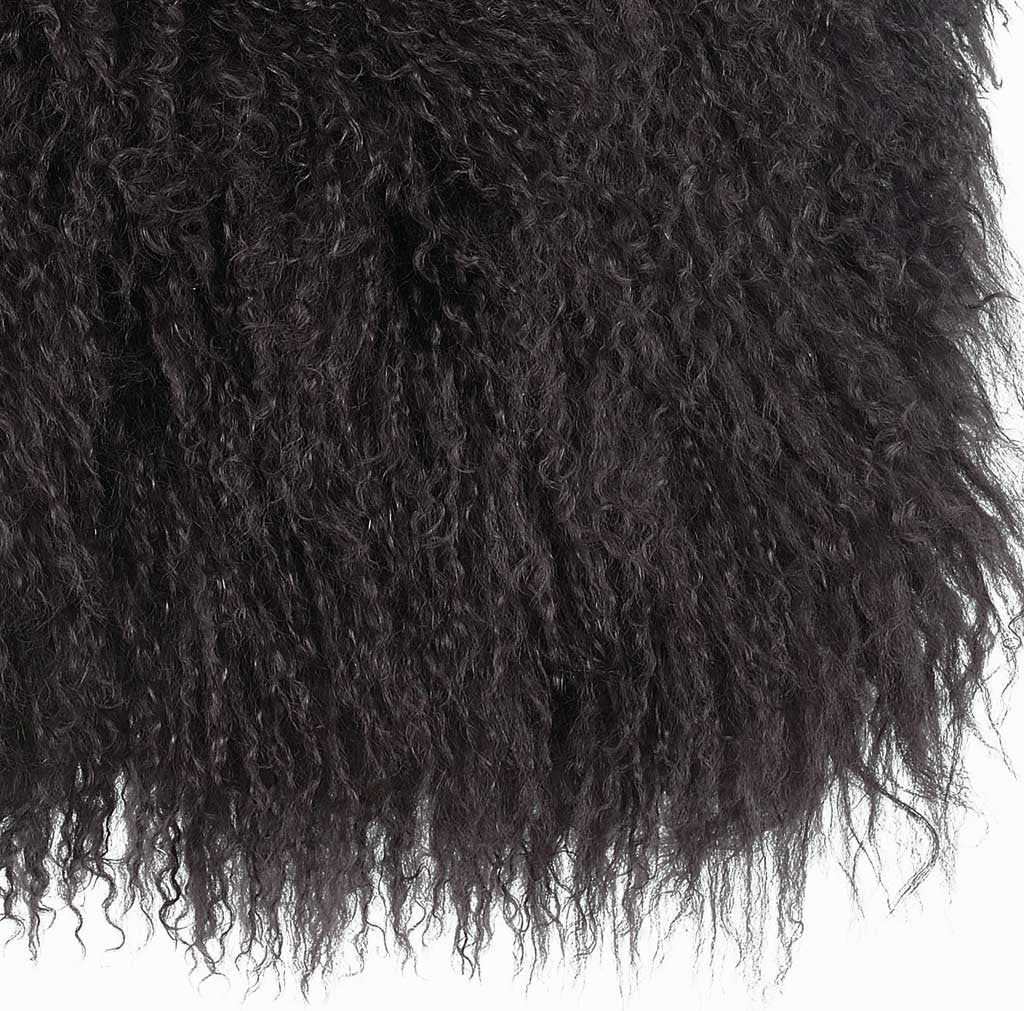 Tibetan Sheep Long Pillow Dark Gray - Image 2