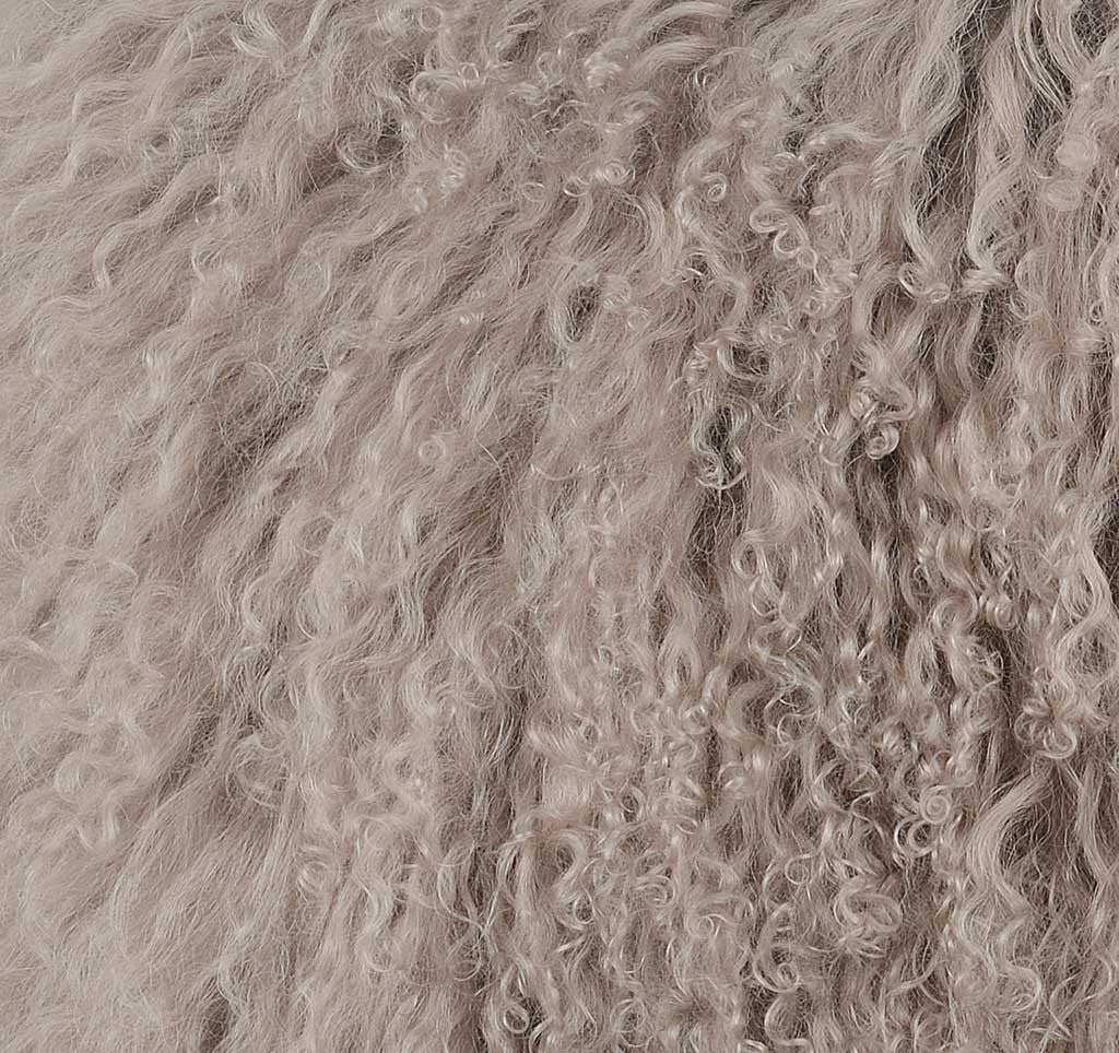 Tibetan Sheep Long Pillow Sandy Brown - Image 2