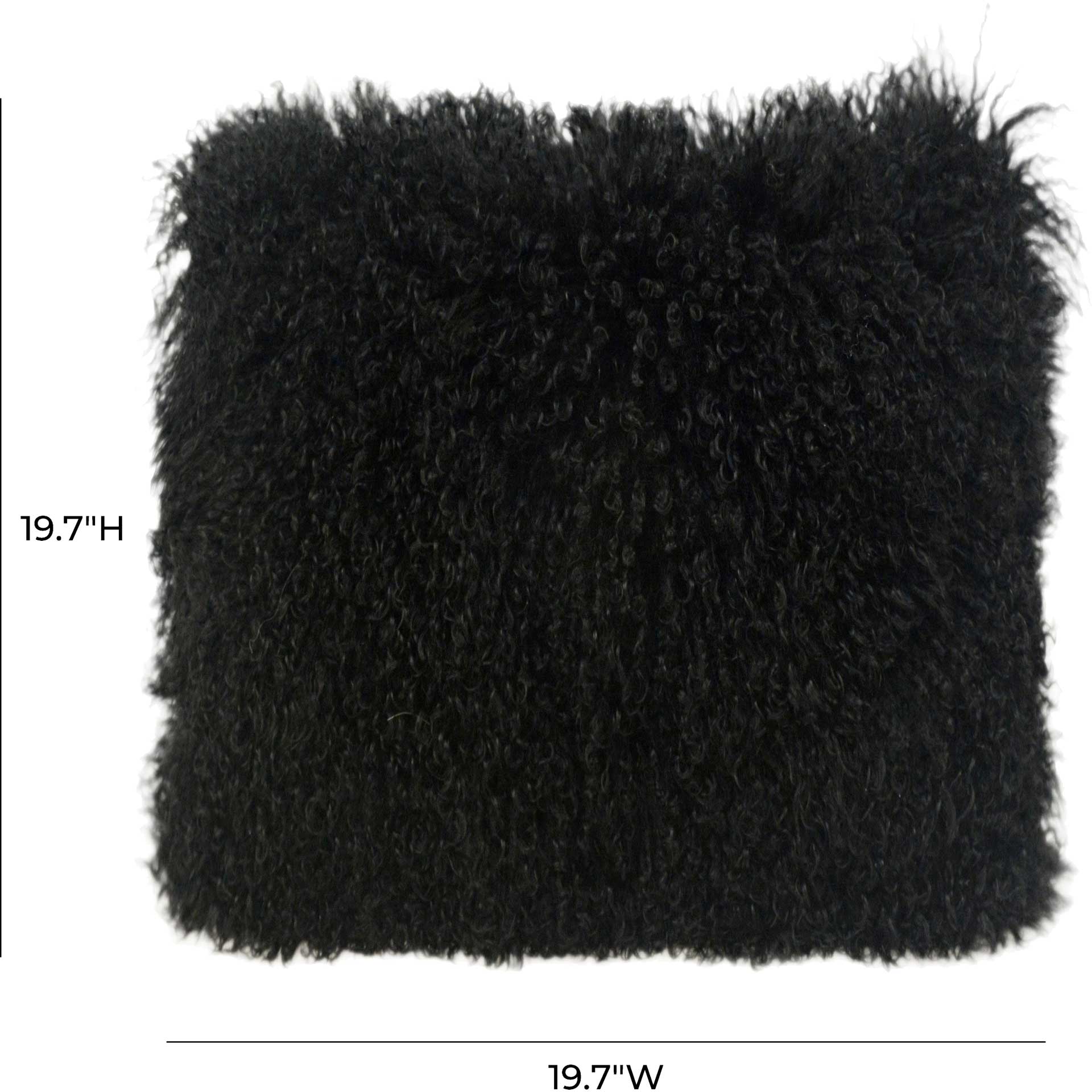 Tibetan Sheep Pillow Black - Image 3
