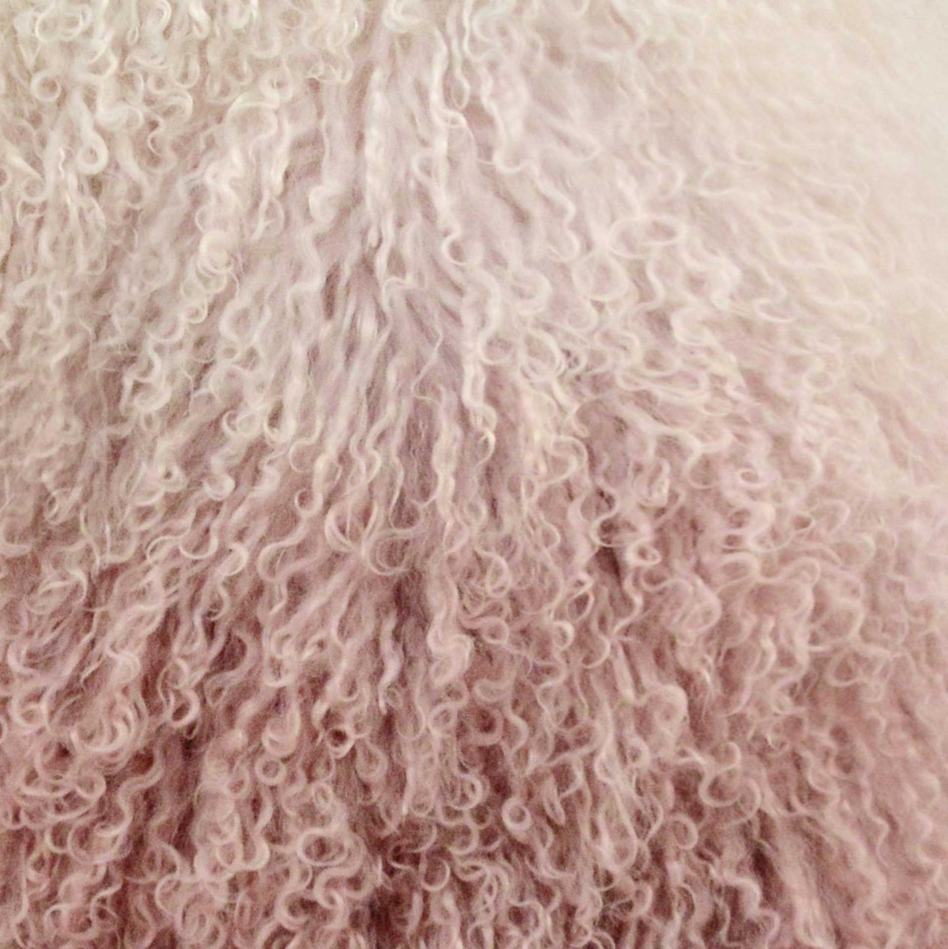 Tibetan Sheep Pillow Blush/White - Image 2