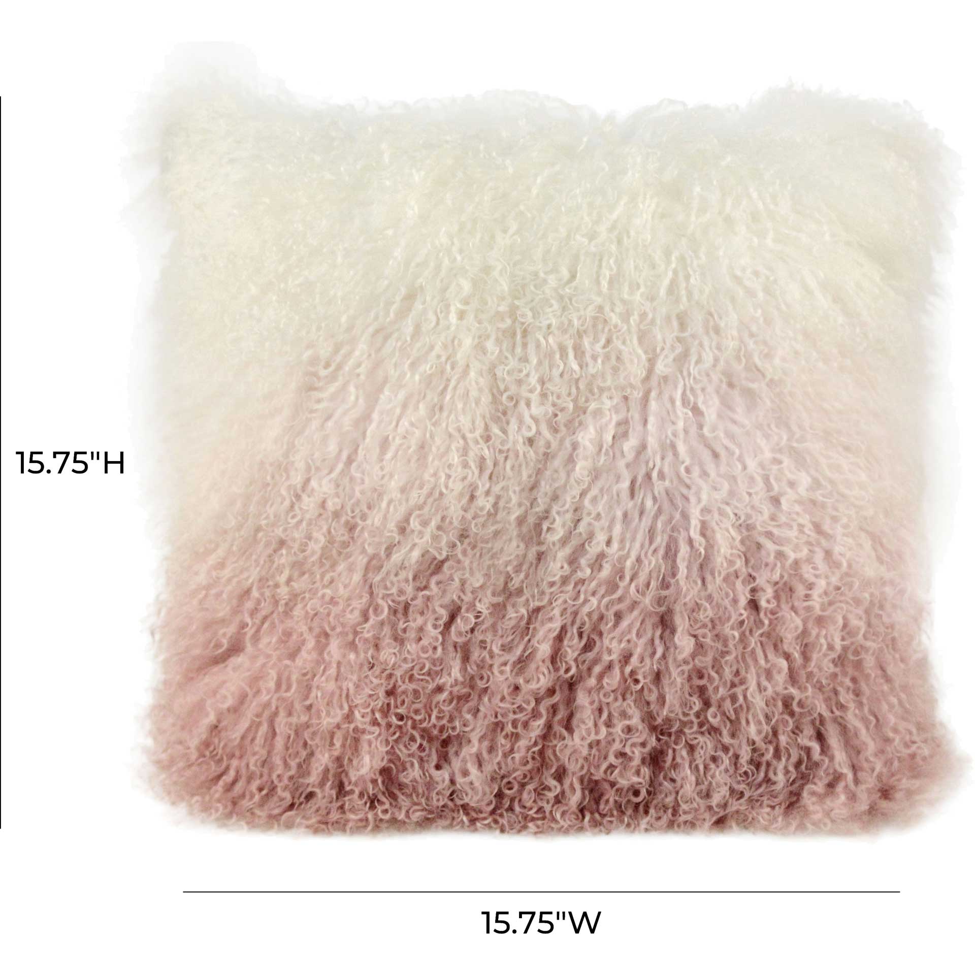 Tibetan Sheep Pillow Blush/White - Image 3