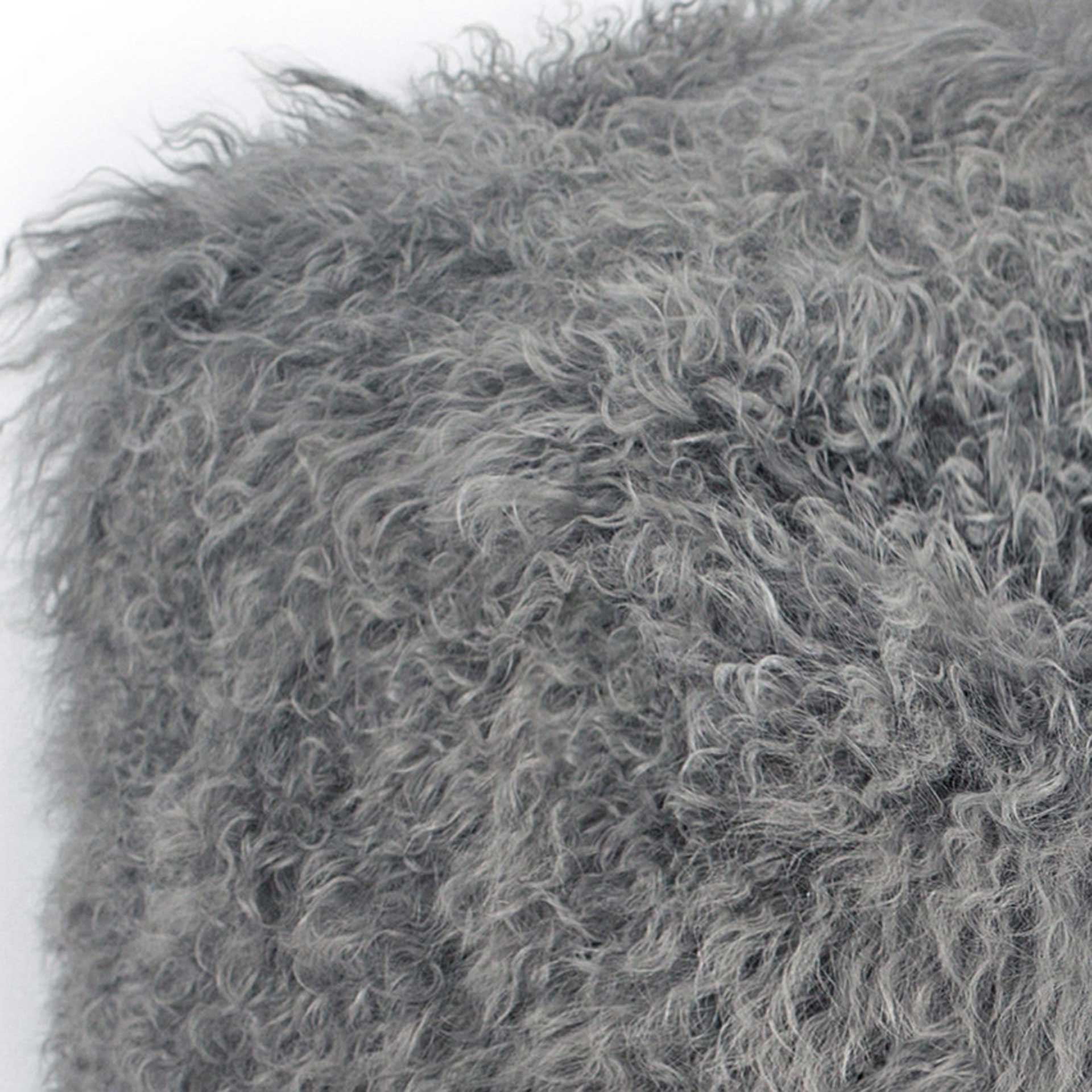 Tibetan Sheep Pouf Gray - Image 2