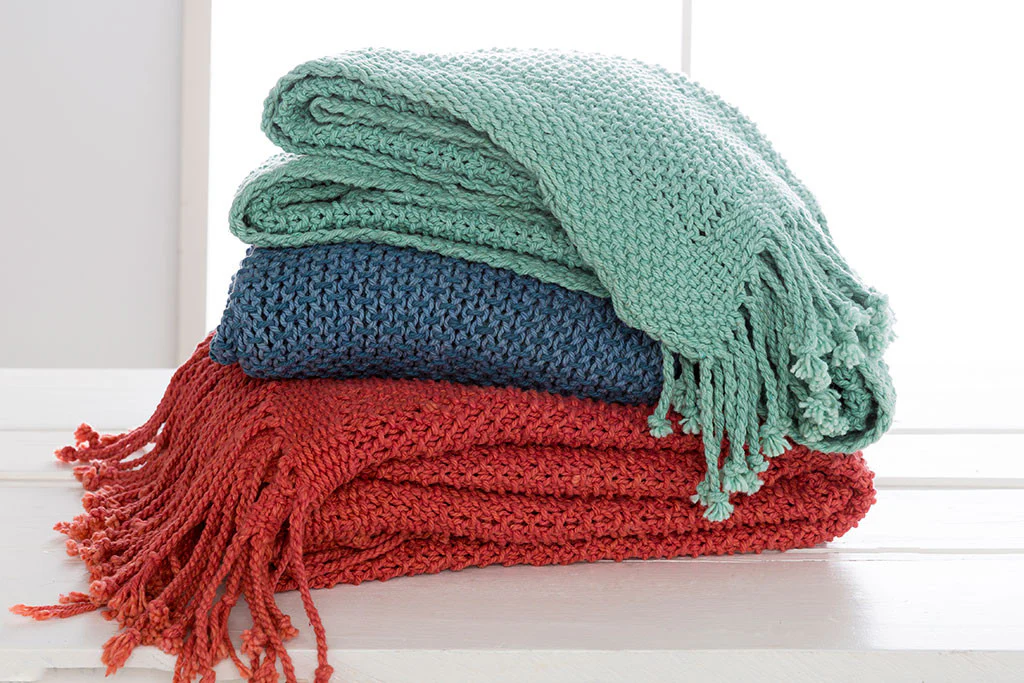 Tibey Solid Teal Throw - Image 2