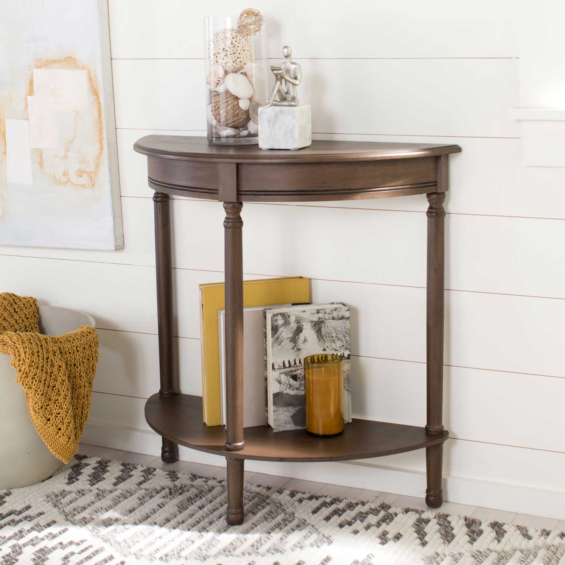 Tichka Half Round Console Table Brown - Image 7