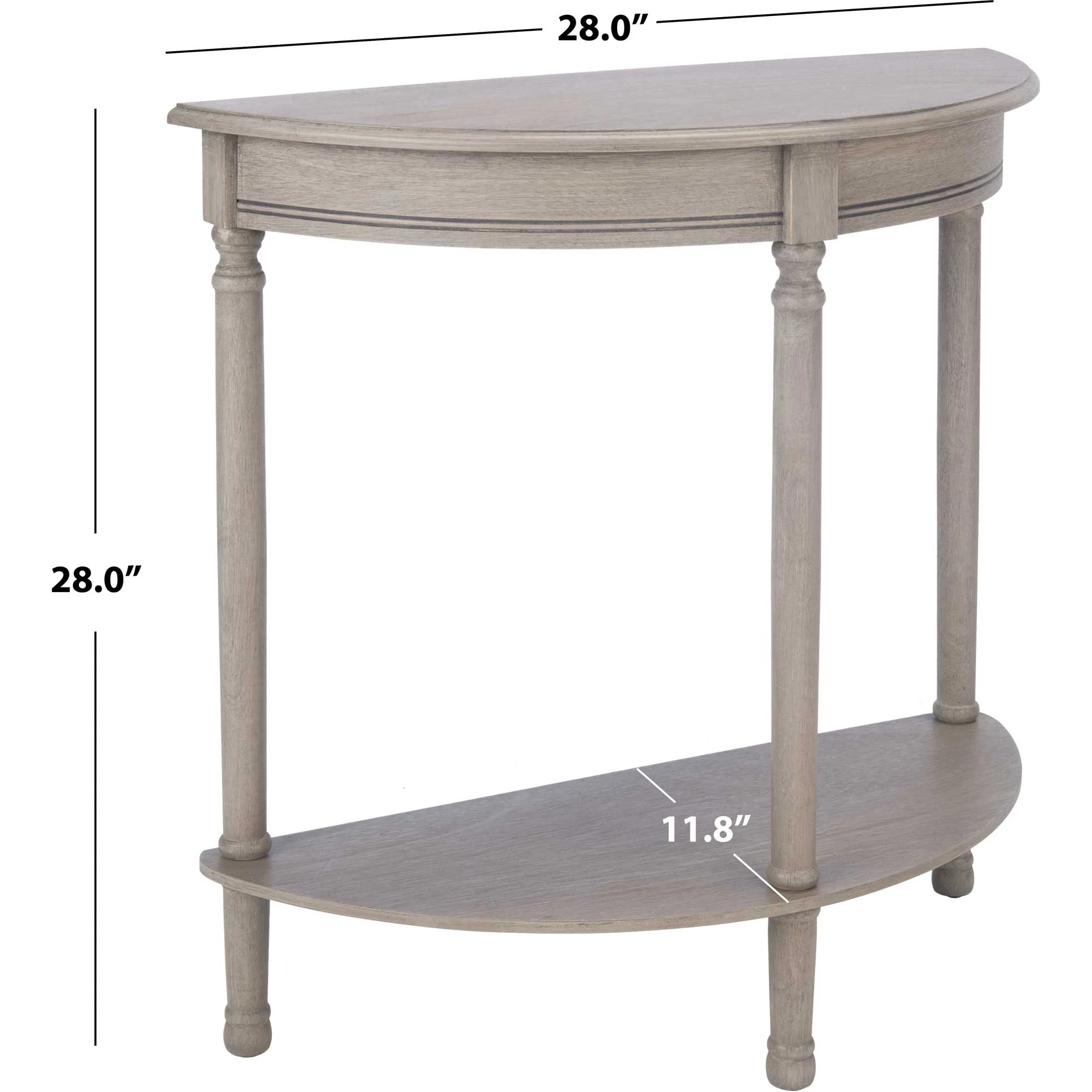 Tichka Half Round Console Table Greige - Image 8