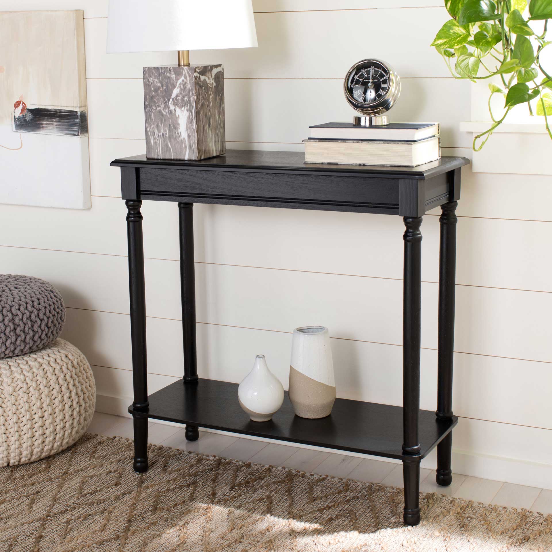 Tichka Rectangular Console Table Black - Image 6