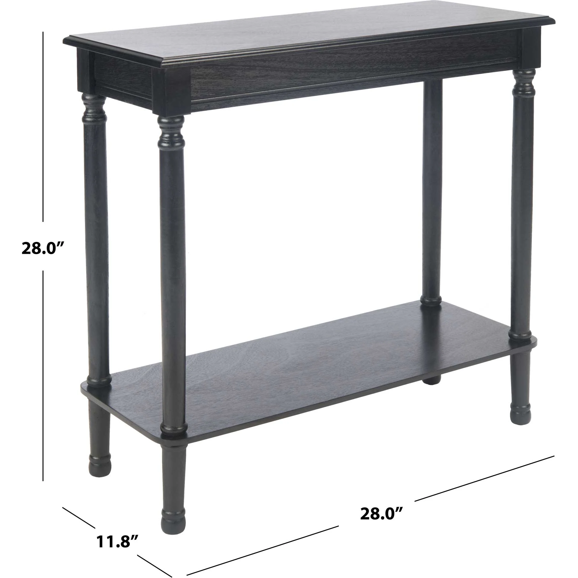 Tichka Rectangular Console Table Black - Image 7