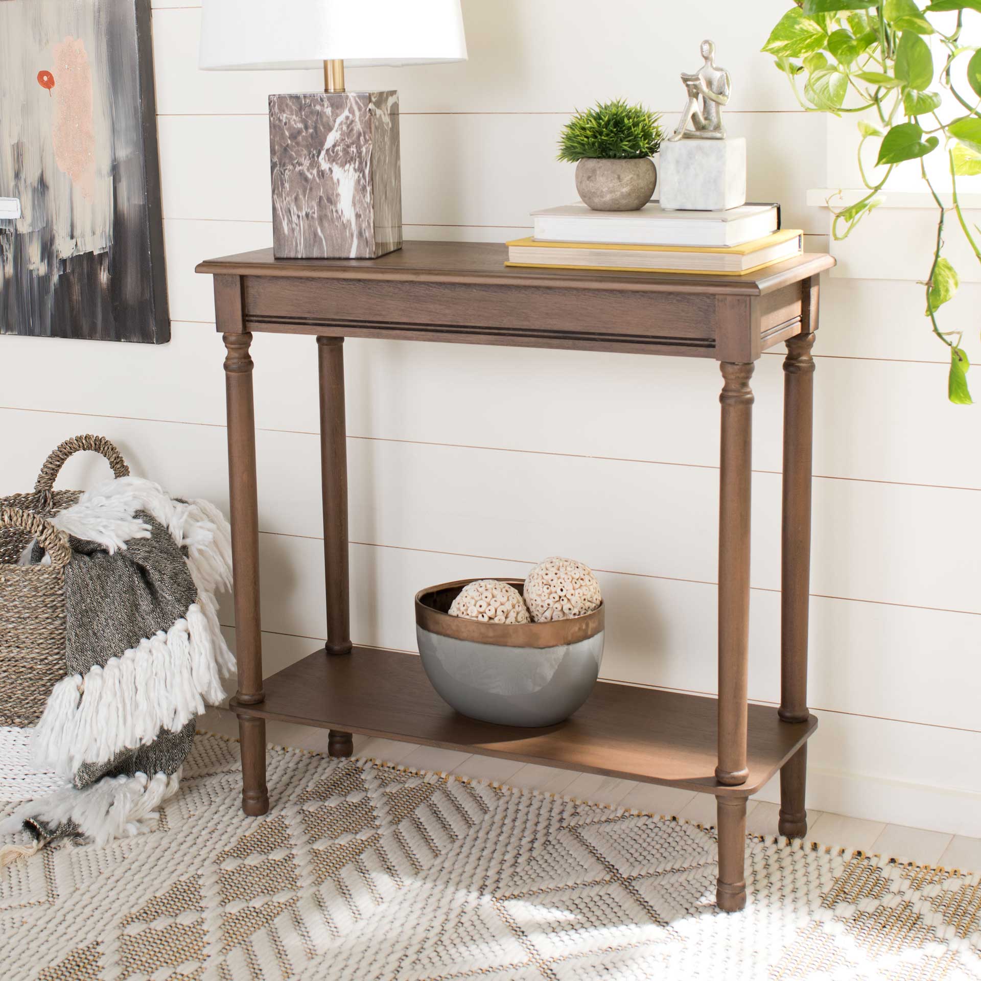 Tichka Rectangular Console Table Brown - Image 5
