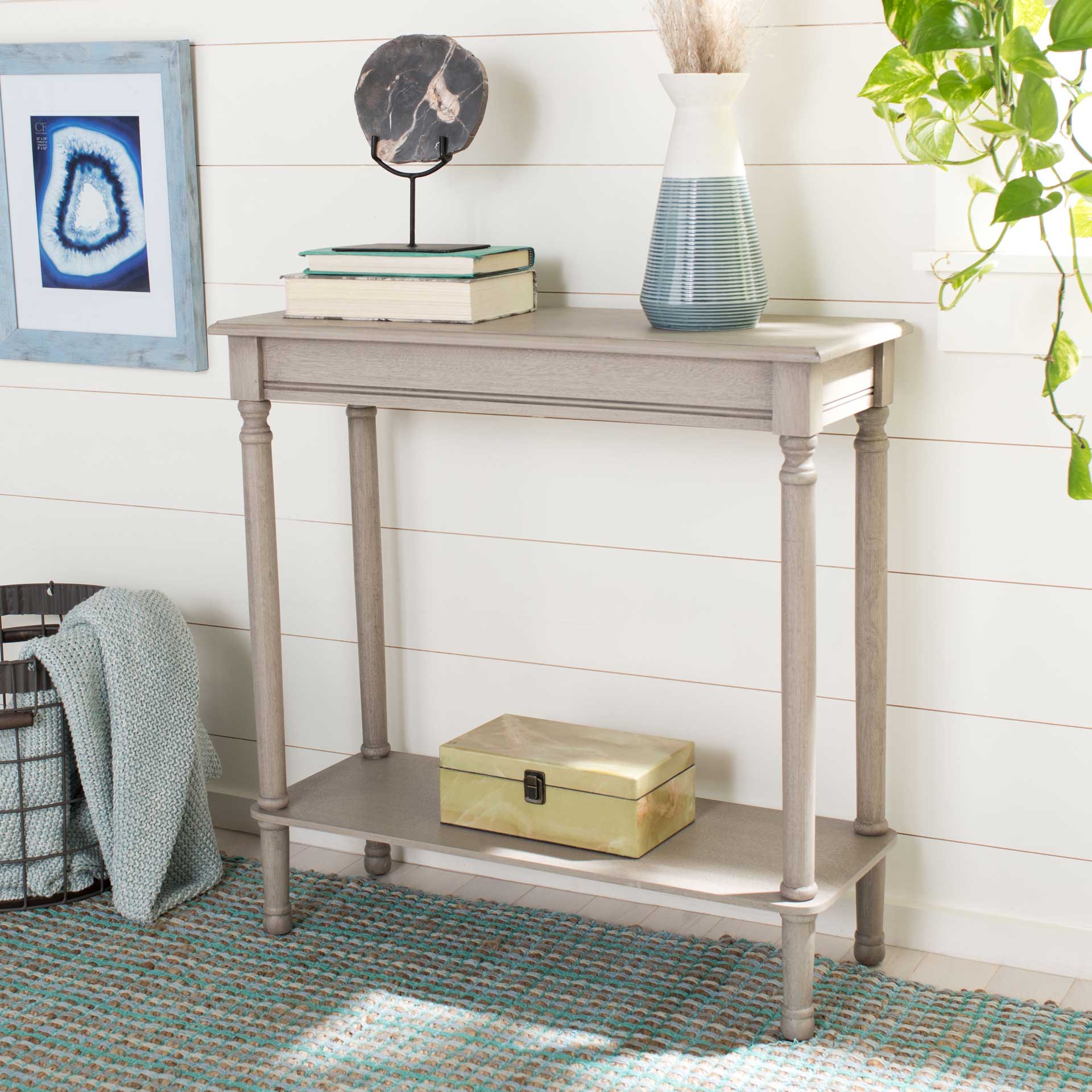 Tichka Rectangular Console Table Greige - Image 5