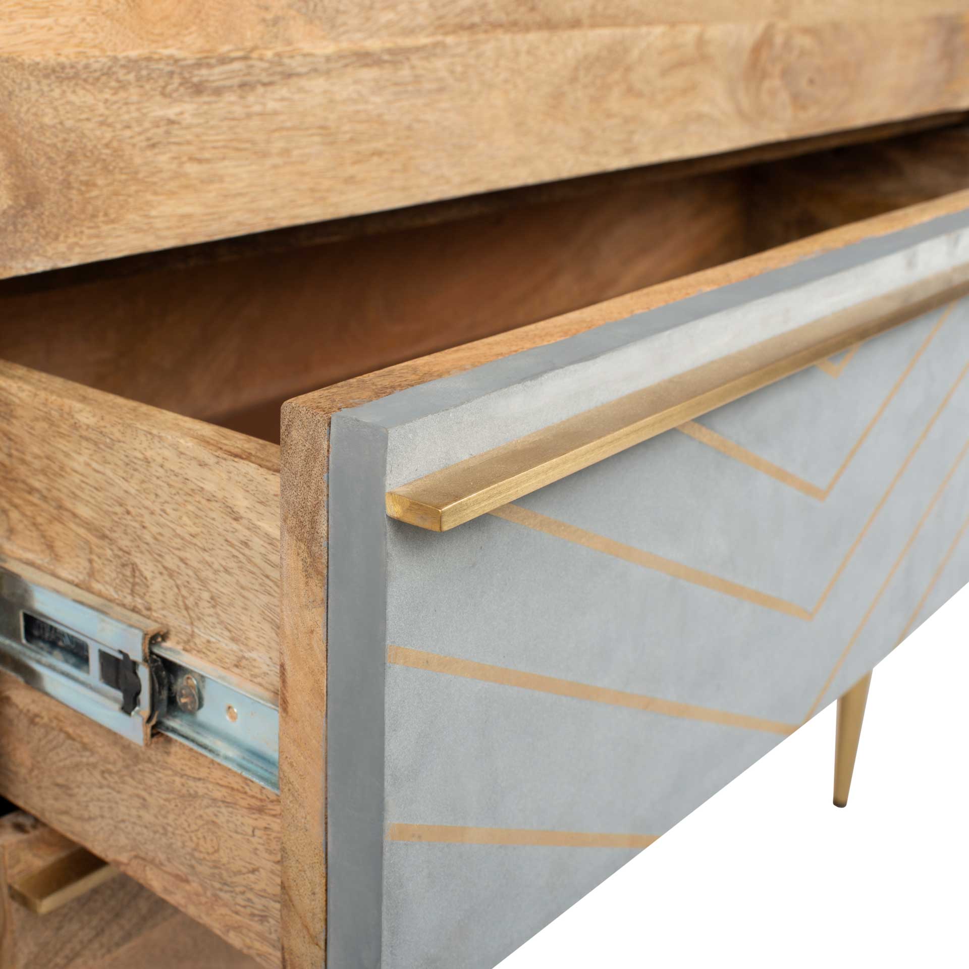 Tieton Cement Chest Natural Mango/Brass/Cement - Image 6