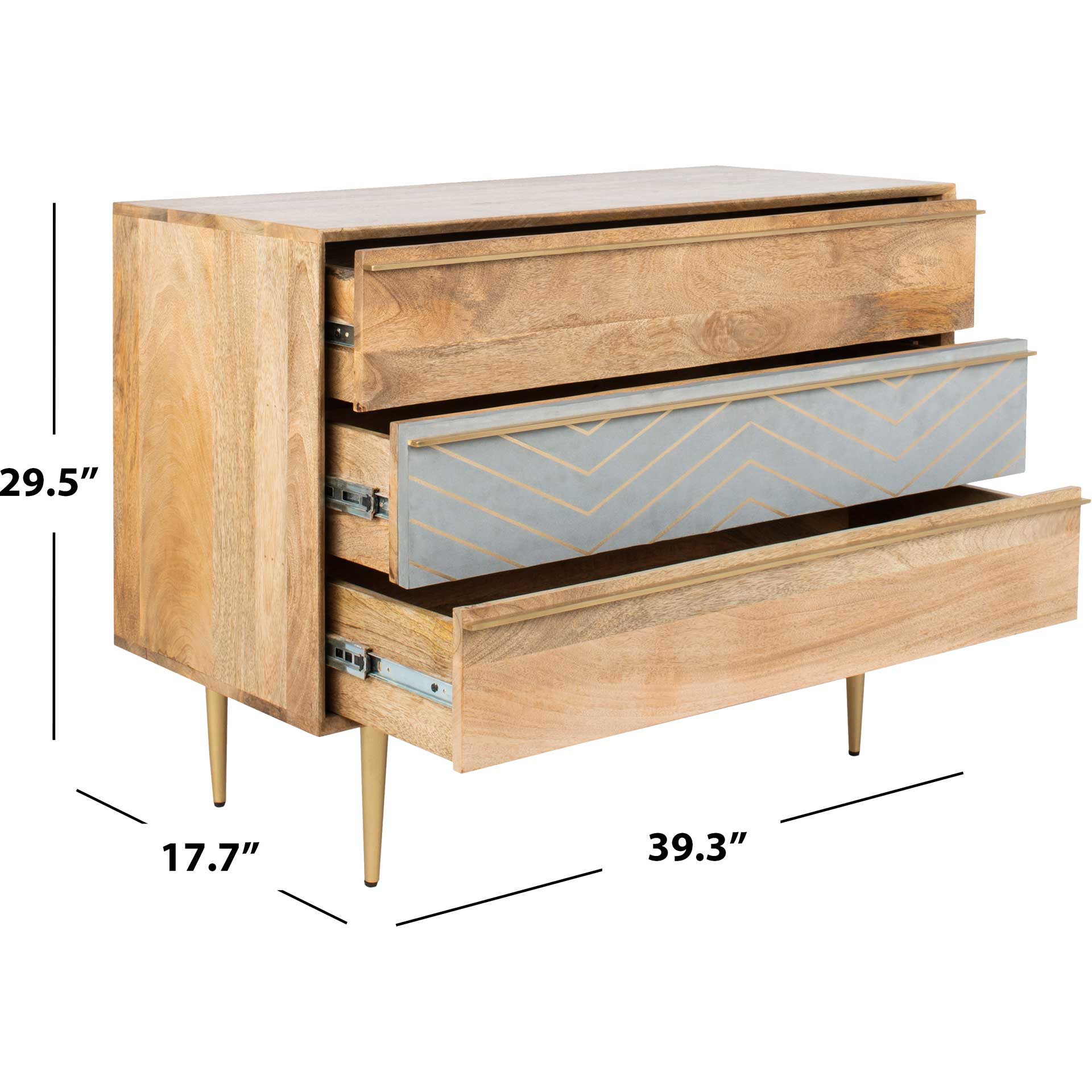 Tieton Cement Chest Natural Mango/Brass/Cement - Image 8