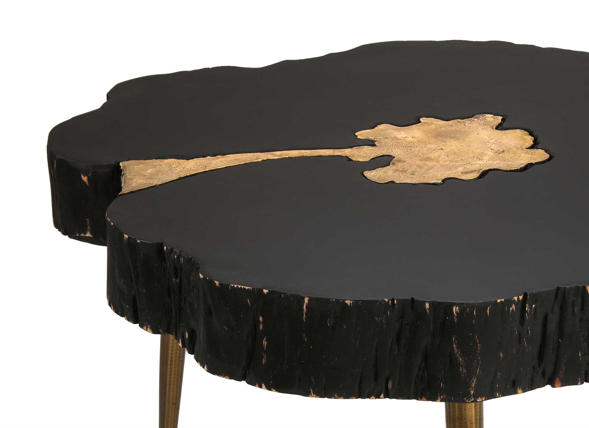 Tieton Coffee Table Black/Brass - Image 3