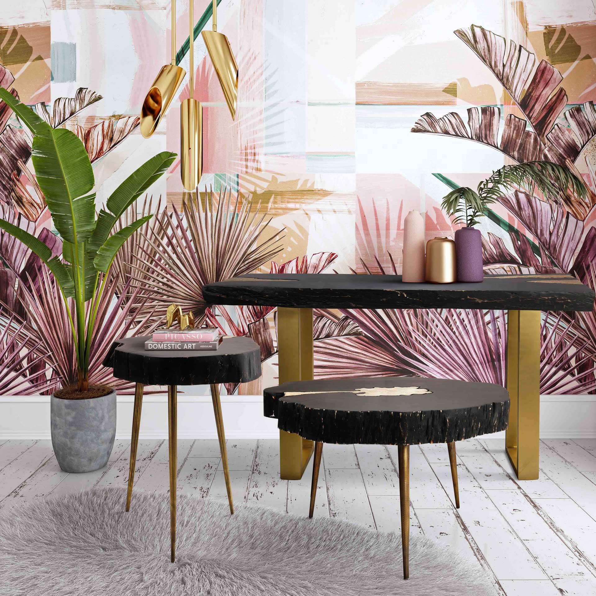 Tieton Coffee Table Black/Brass - Image 5