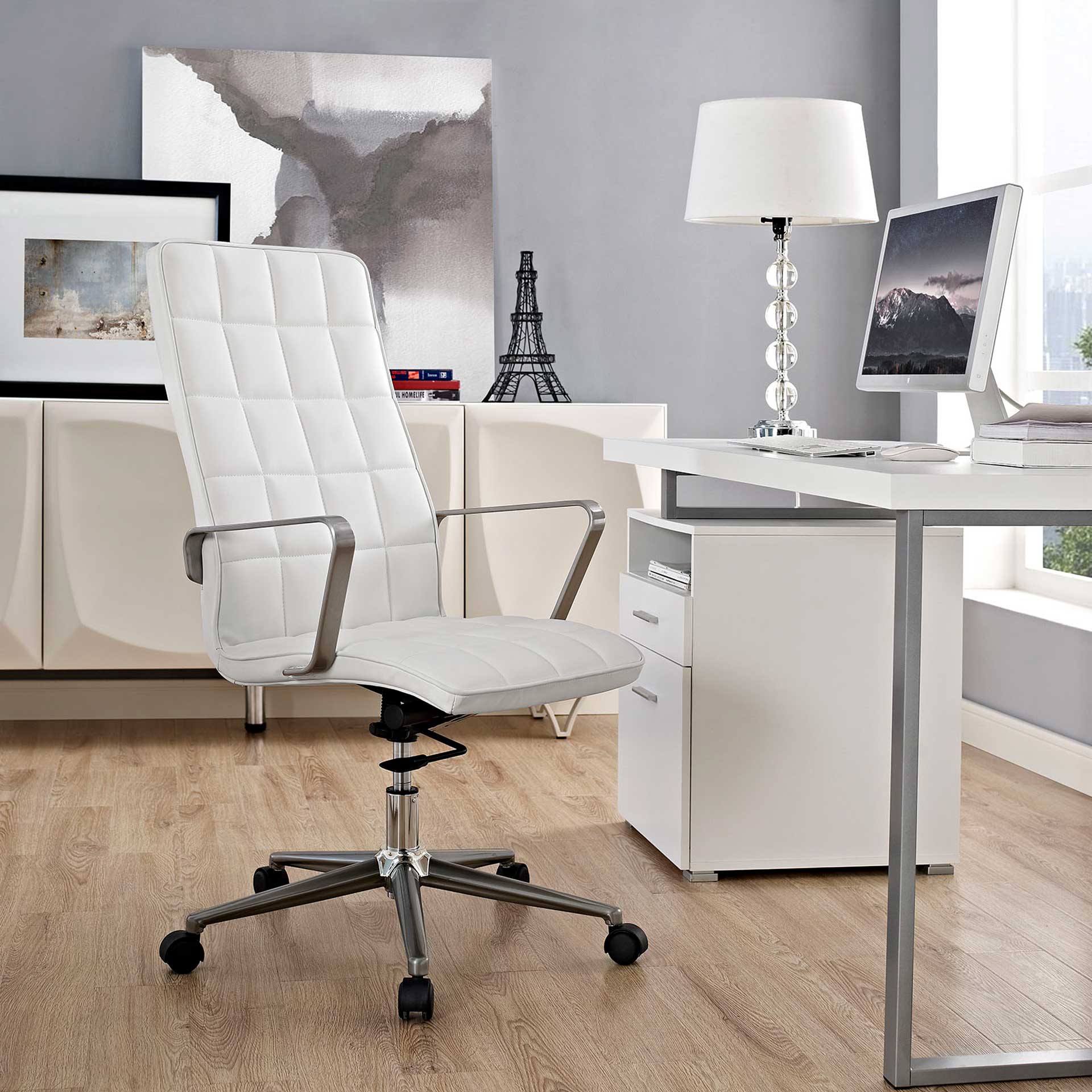 Tieton Highback Office Chair White - Image 4
