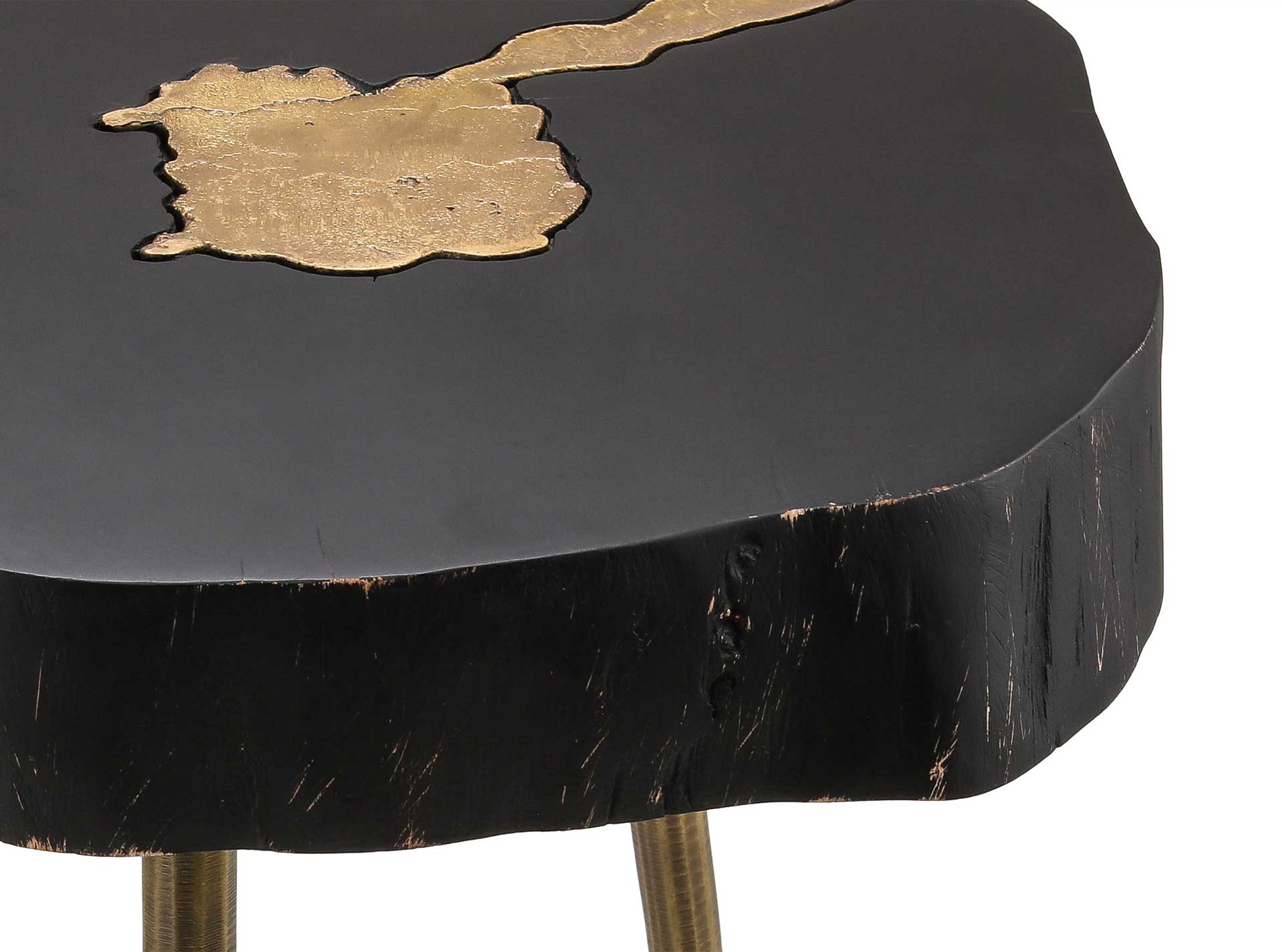 Tieton Side Table Black/Brass - Image 3