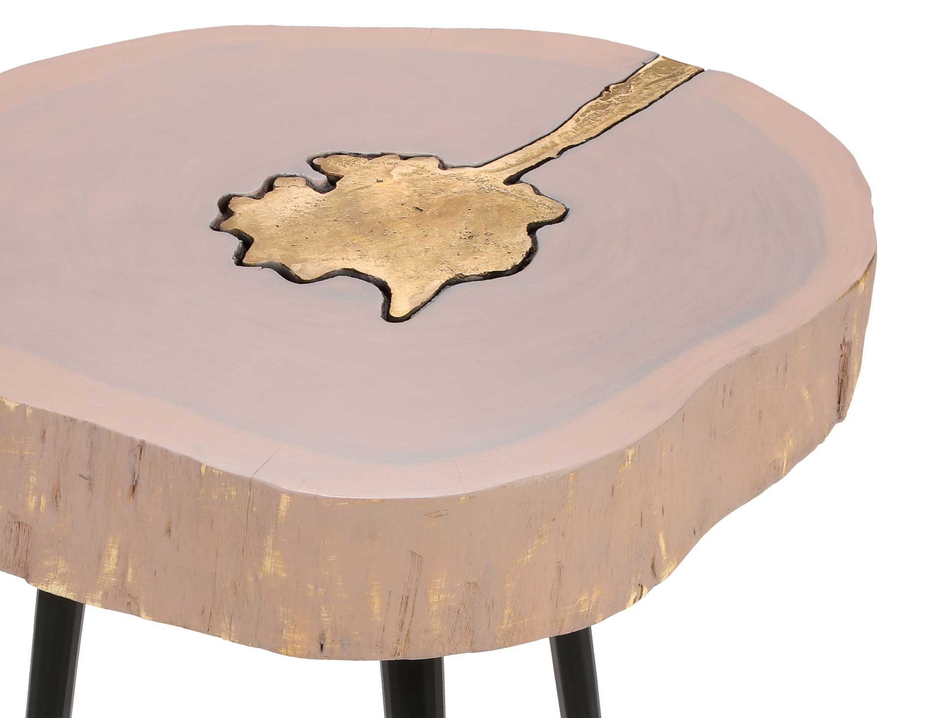 Tieton Side Table Pink/Brass - Image 3