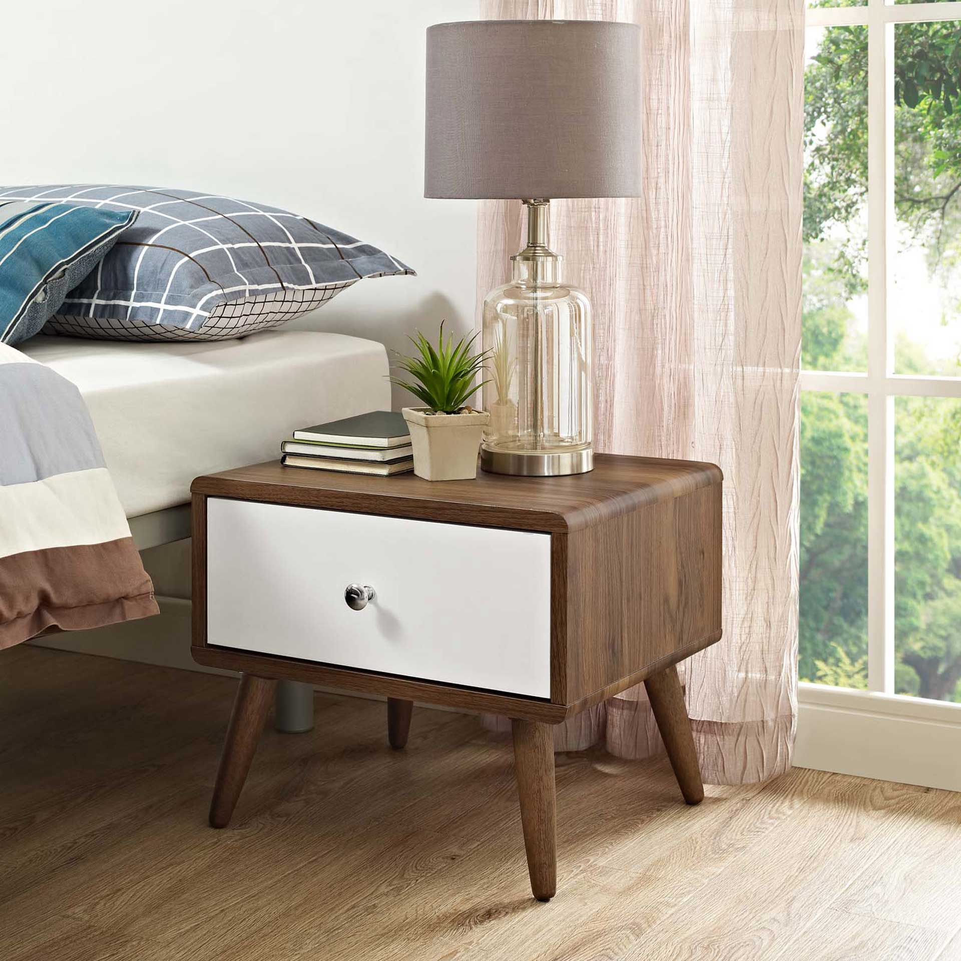 Tiffin Nightstand Walnut/White - Image 6