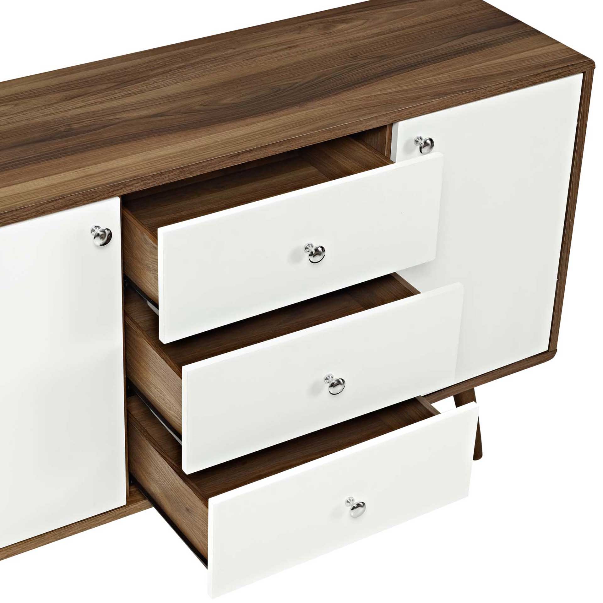 Tiffin Sideboard Walnut/White - Image 4