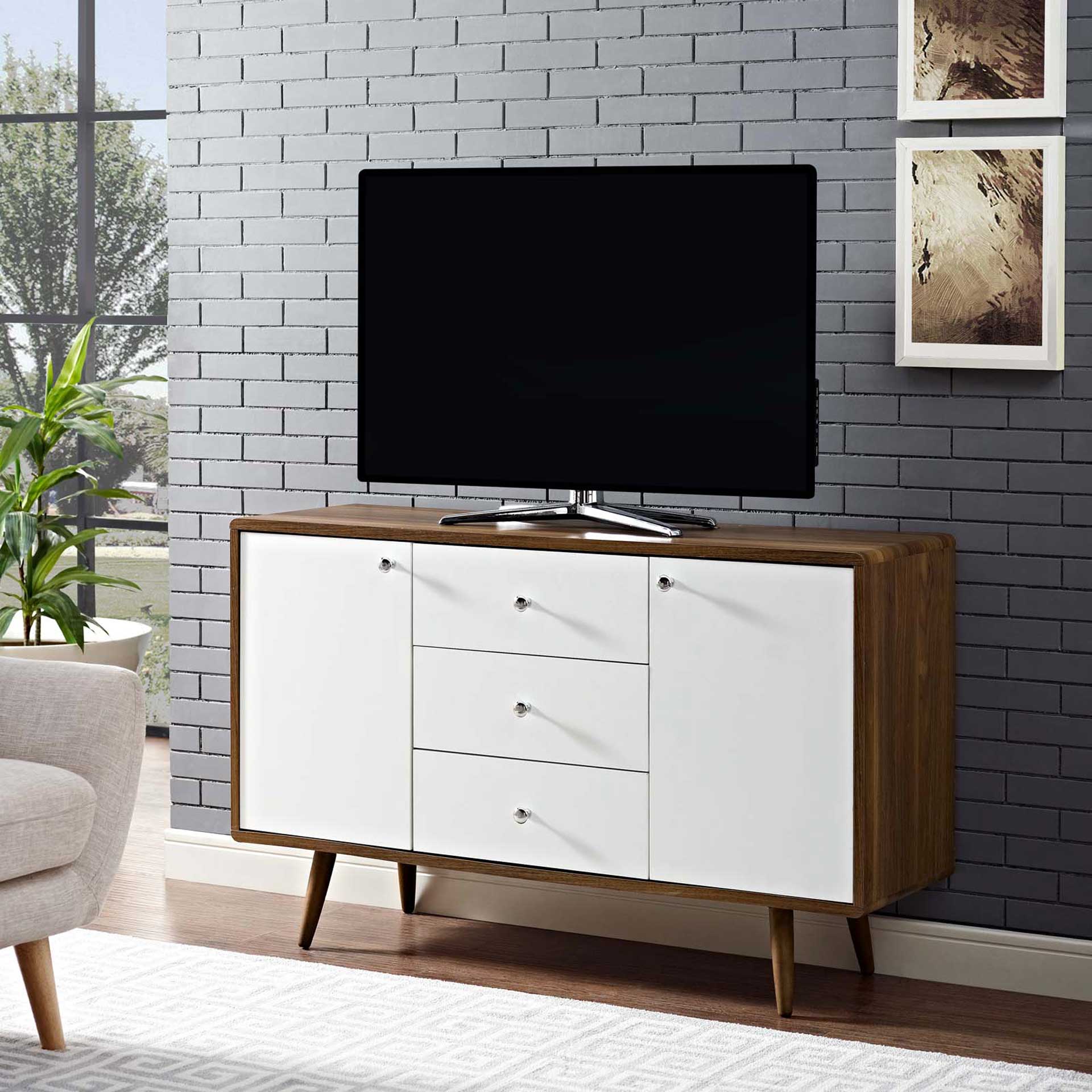 Tiffin Sideboard Walnut/White - Image 5
