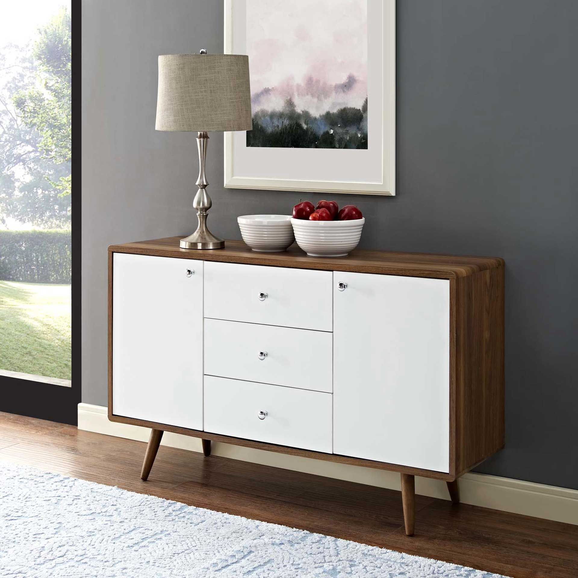 Tiffin Sideboard Walnut/White - Image 6