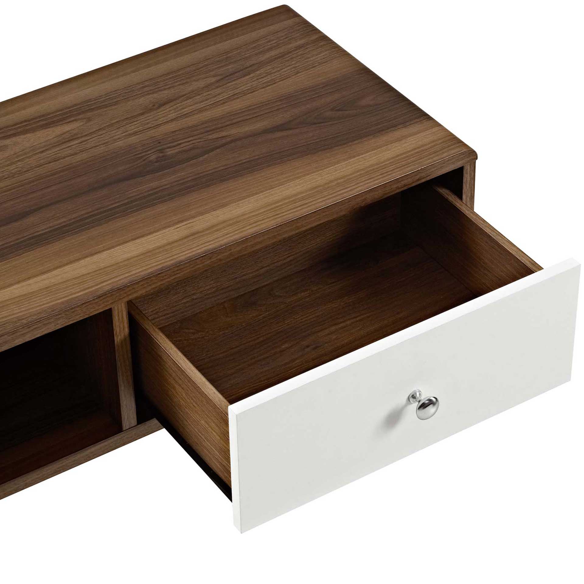Tiffin TV Stand Walnut/White - Image 4