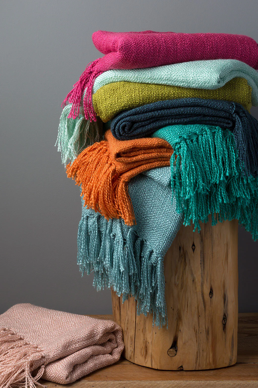 Tilda Solid Purple Throw - Image 2