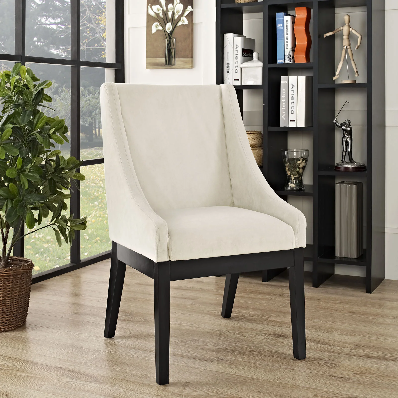 Tilde Dining Wood Side Chair Beige - Image 4