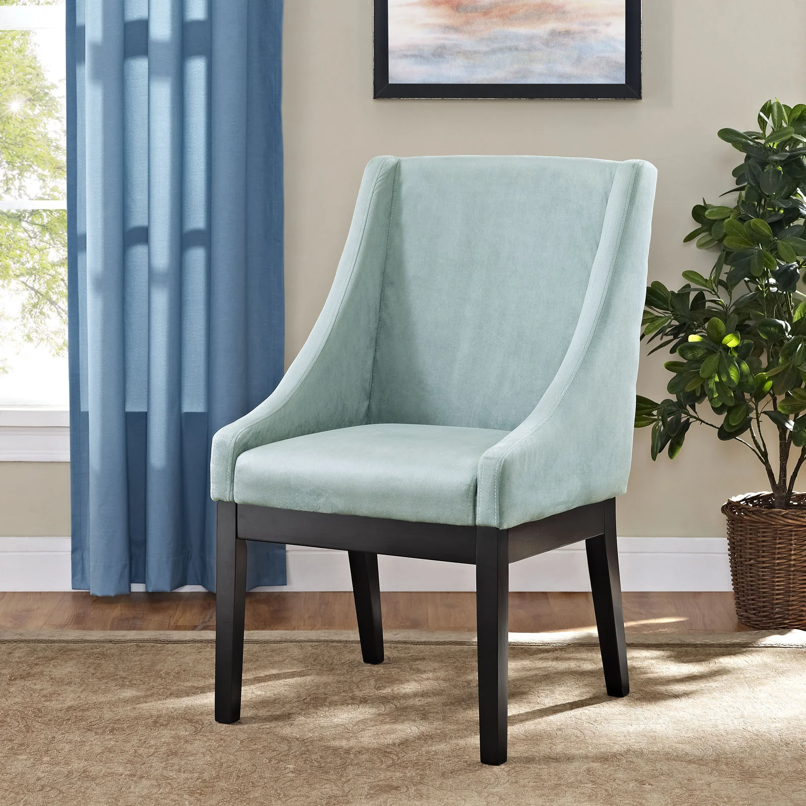 Tilde Dining Wood Side Chair Light Blue - Image 4
