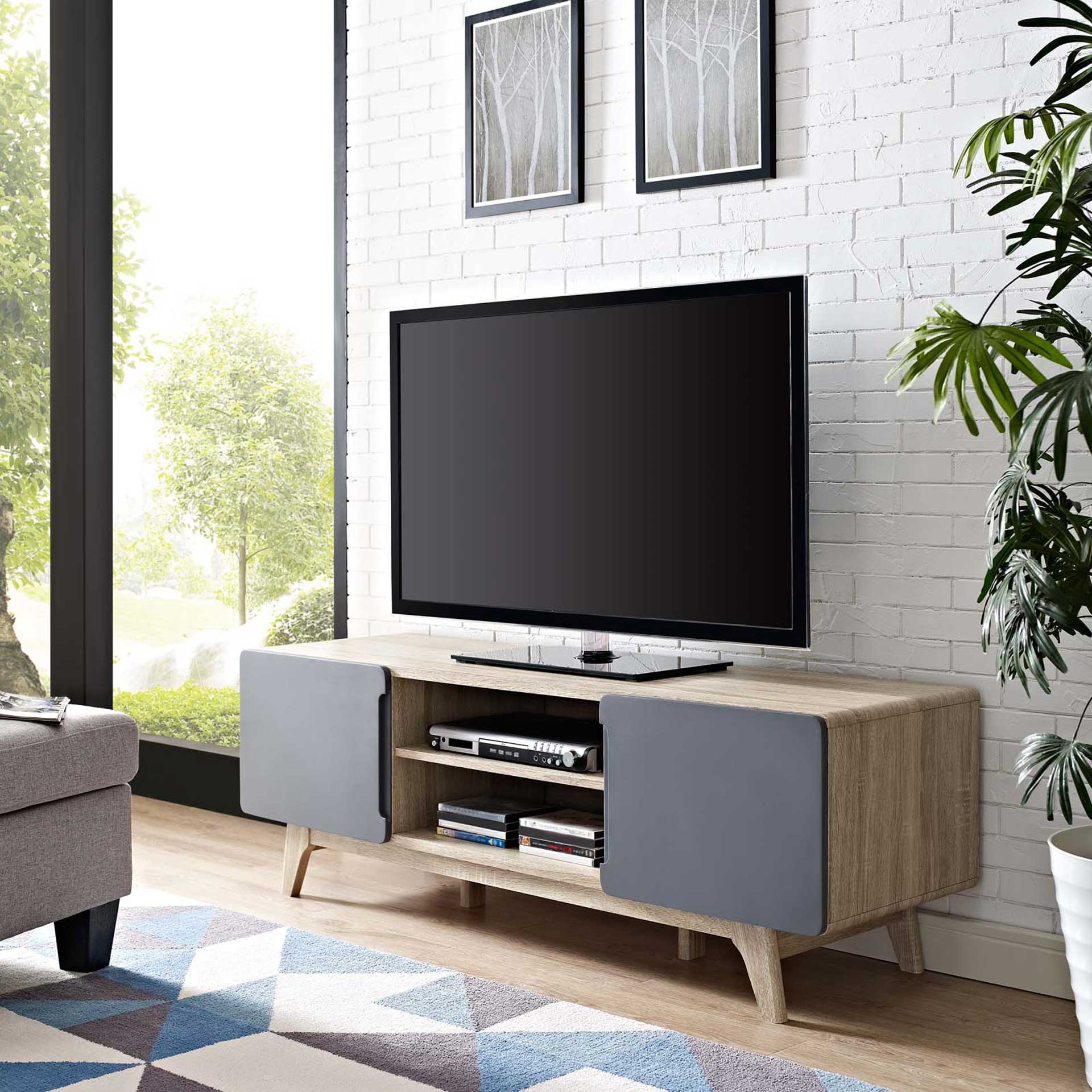 Titus TV Stand Natural Gray - Image 4
