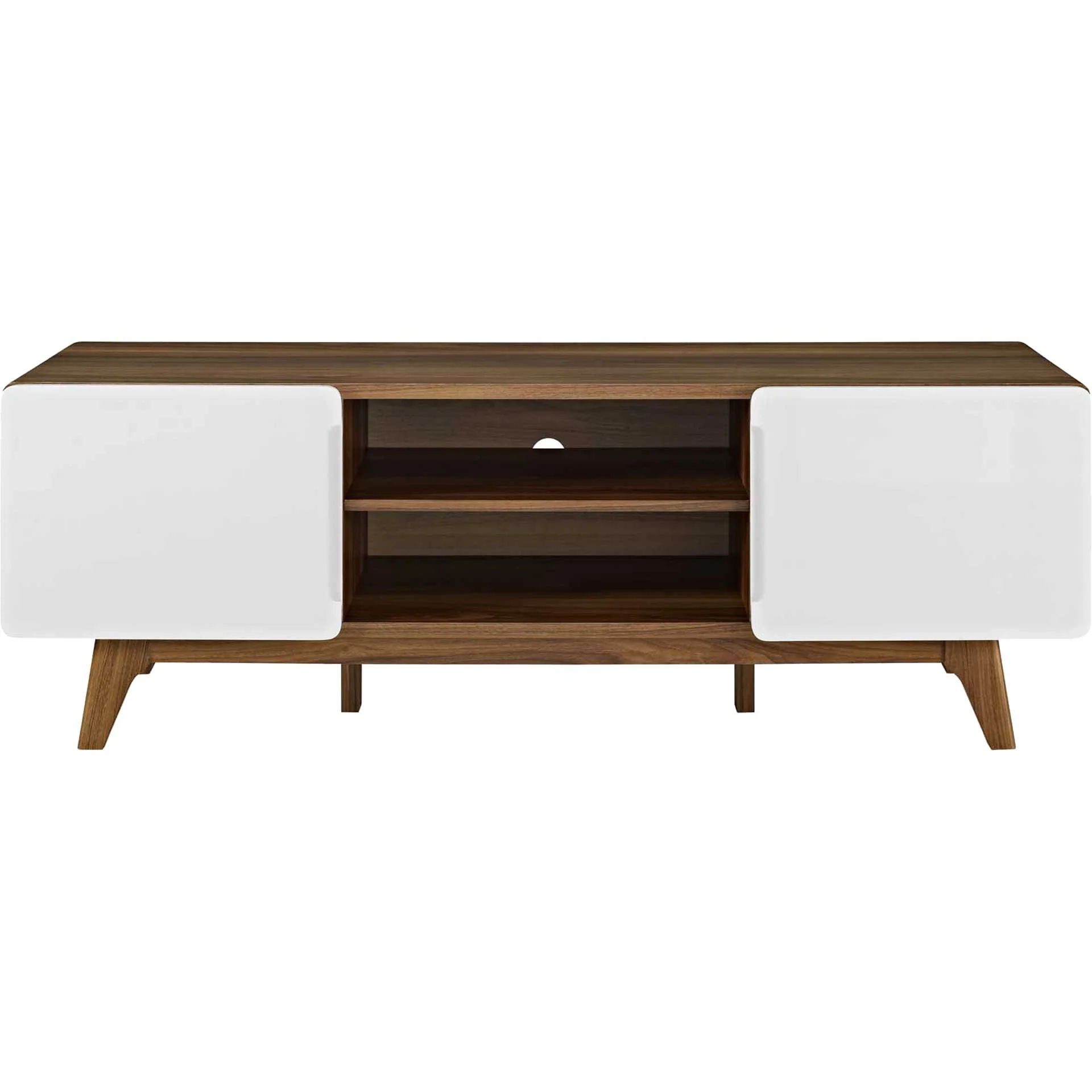 Titus TV Stand Walnut/White - Image 2