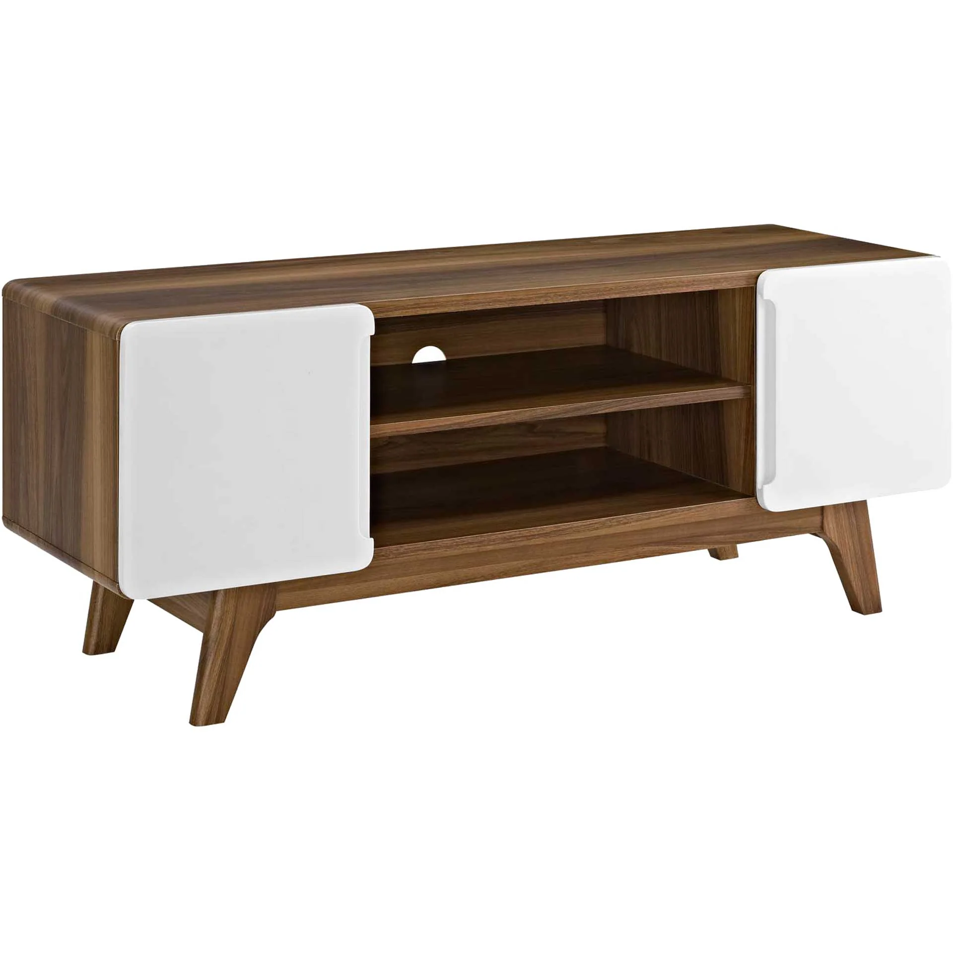 Titus TV Stand Walnut/White - Image 5