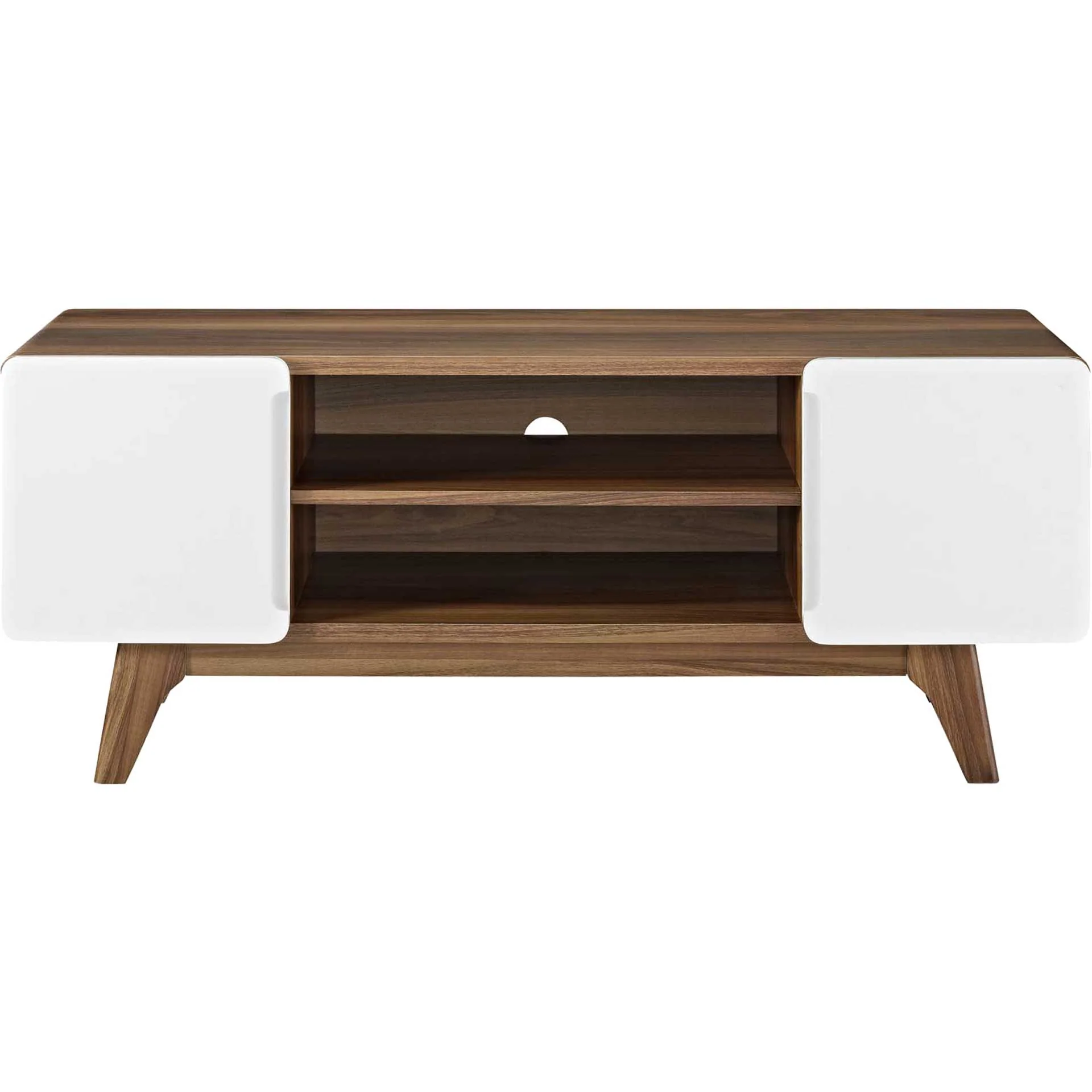 Titus TV Stand Walnut/White - Image 6