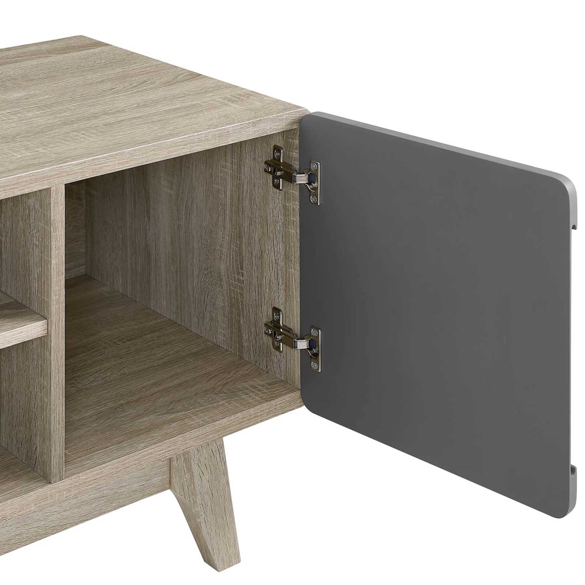 Titus Wood TV Stand Natural Gray - Image 5