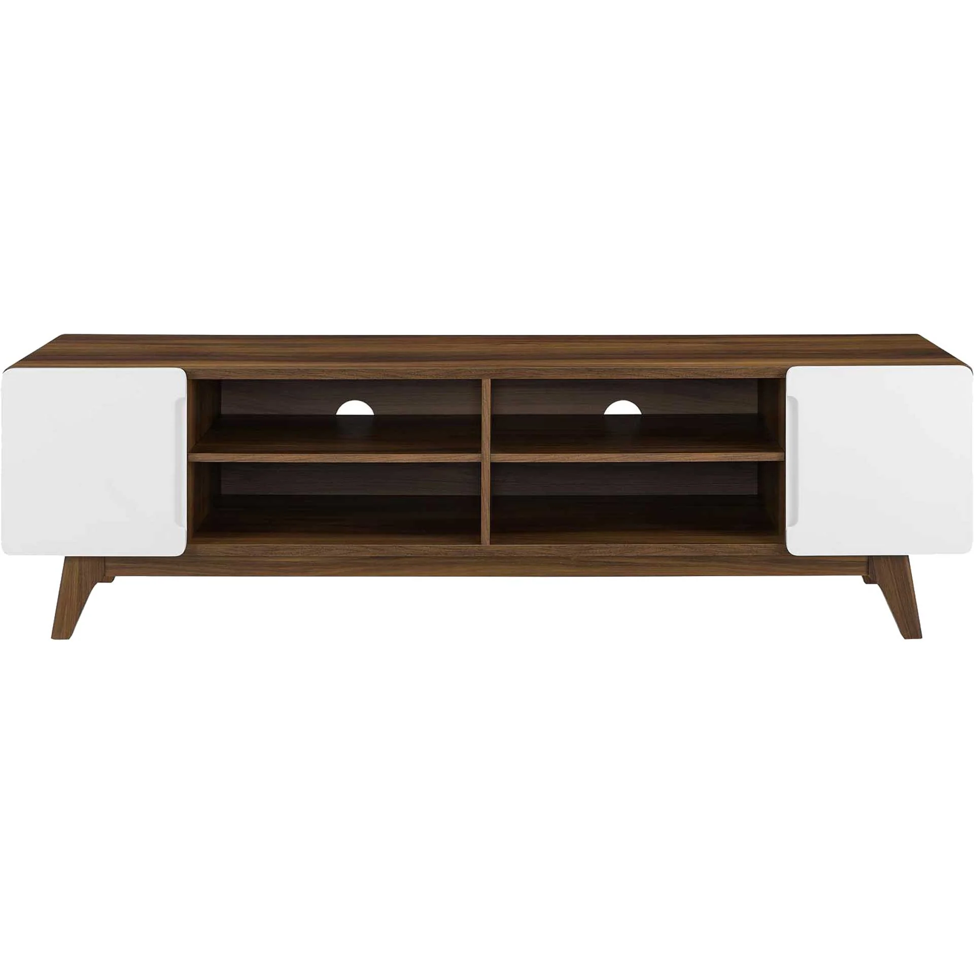 Titus Wood TV Stand Walnut/White - Image 2